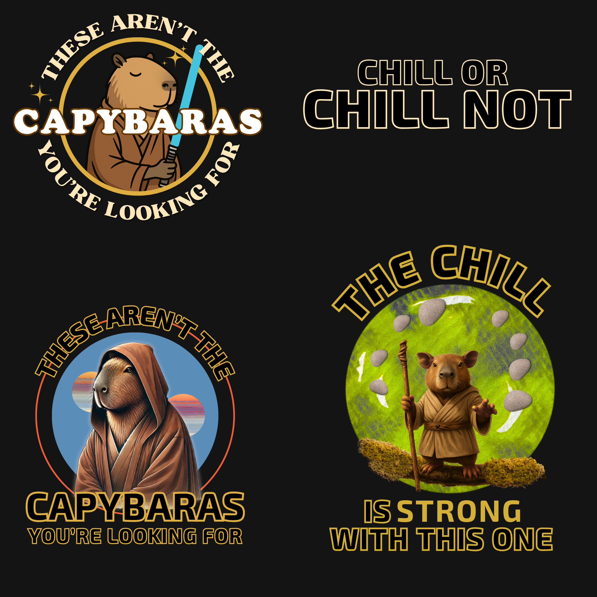 Galactic Capybara Star Wars Inspired