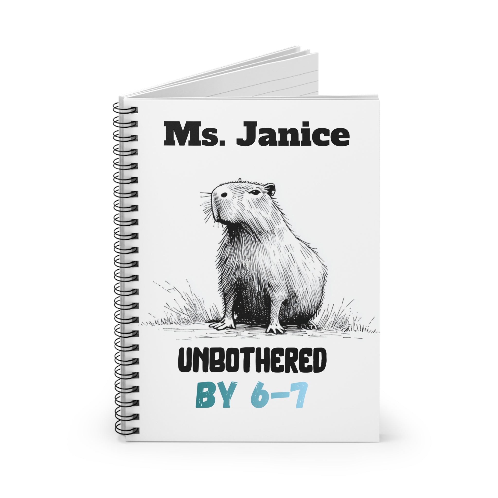 6–7 Meme Unbothered Parent Notebook | Personalized Gift for Teachers & Parents of School Kids