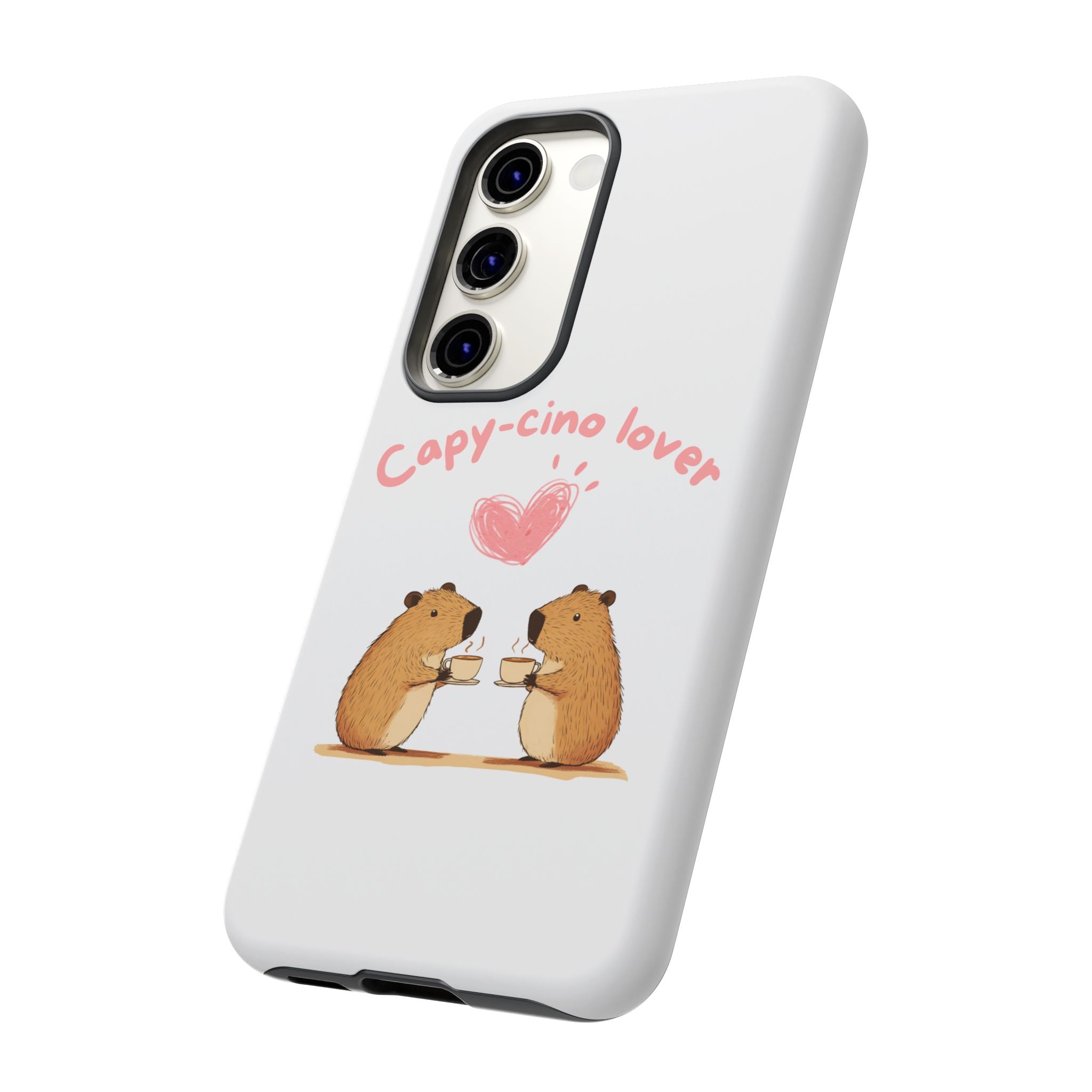 Cute Capybara Phone Case (Capy-cino Lover Series)