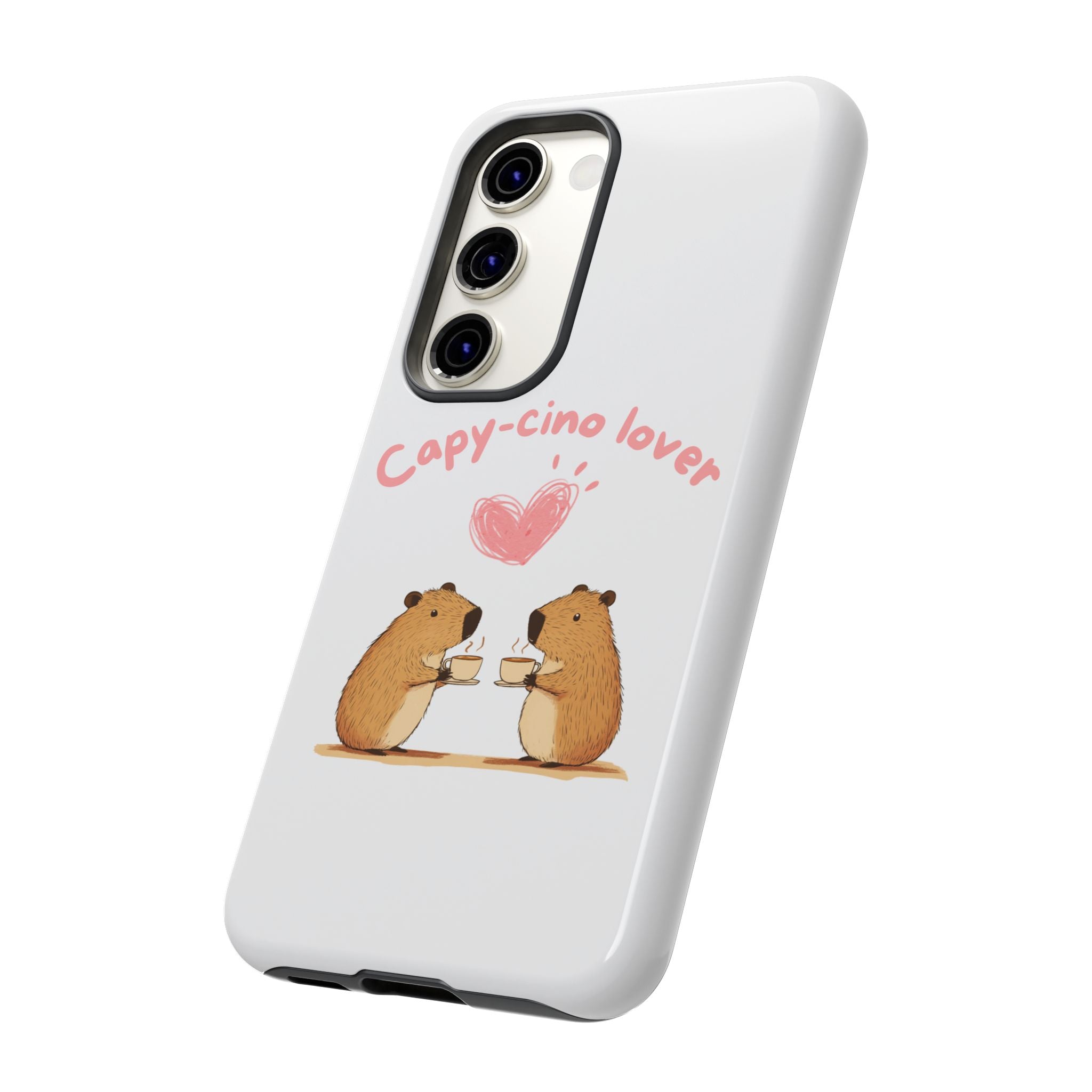Cute Capybara Phone Case (Capy-cino Lover Series)