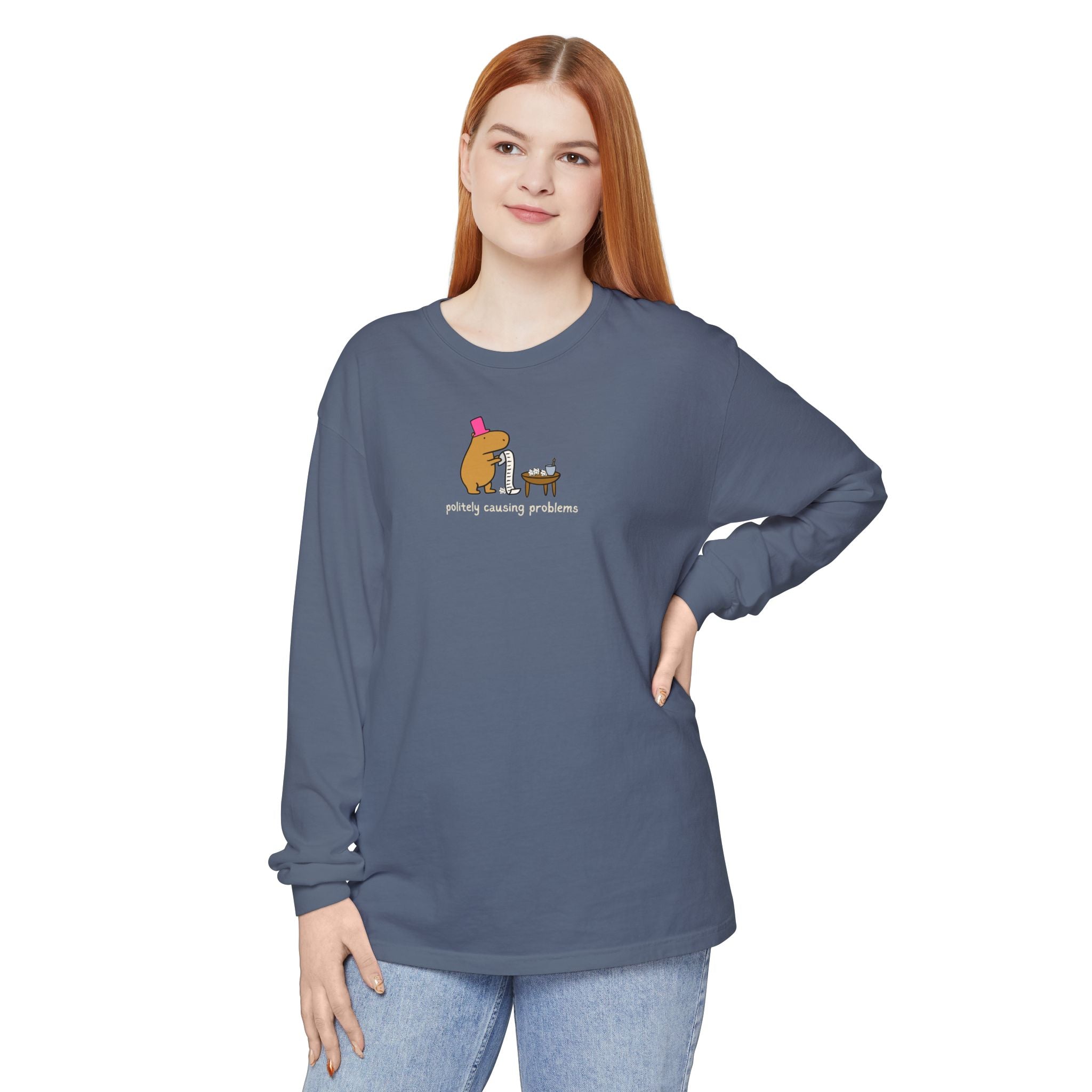 Causing Problems Capybara Long Sleeve Tee