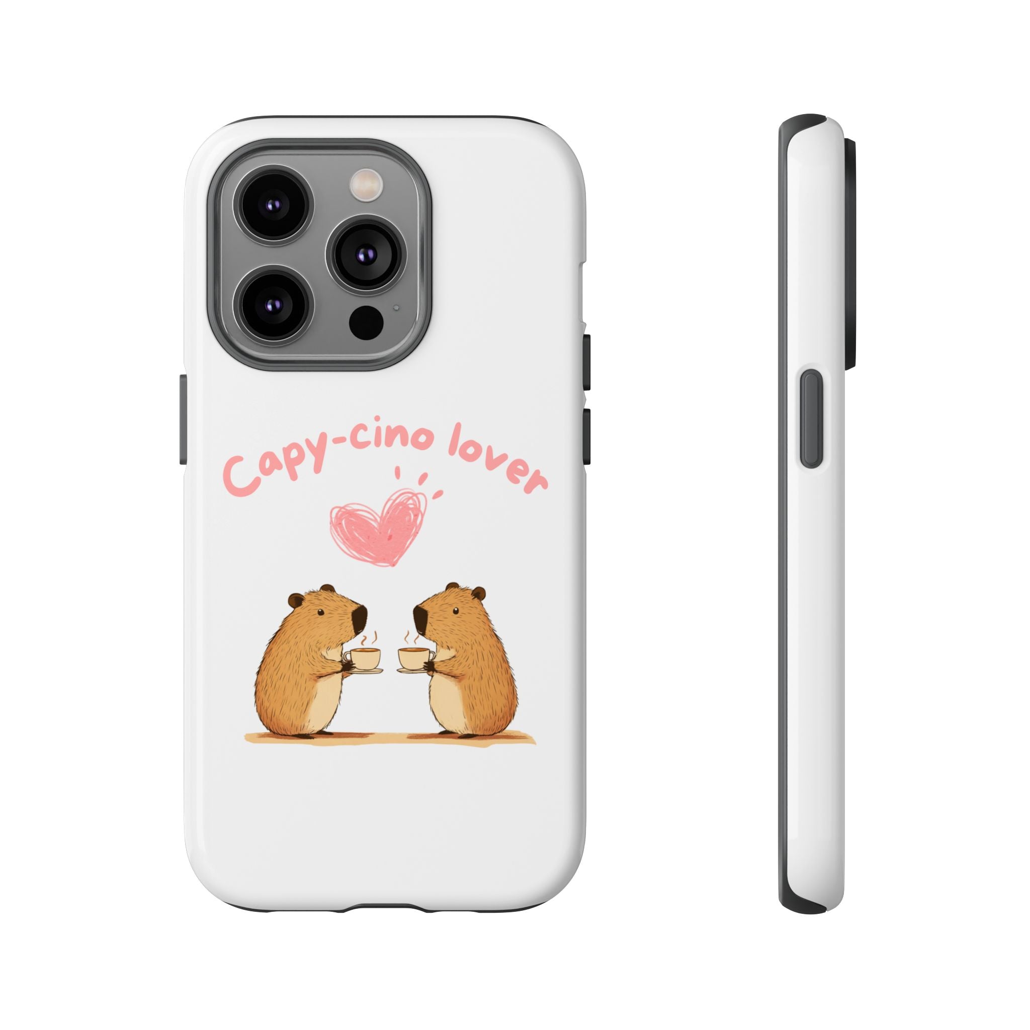 Cute Capybara Phone Case (Capy-cino Lover Series)