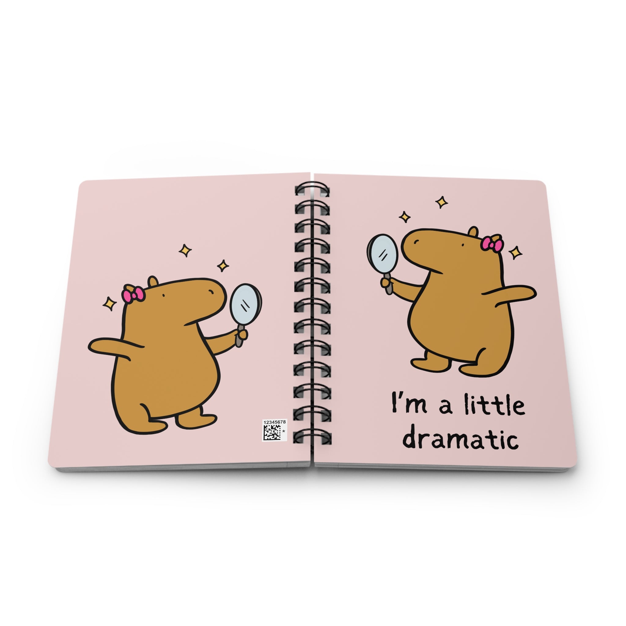 "Im a little dramatic" Funny Capybara Notebook