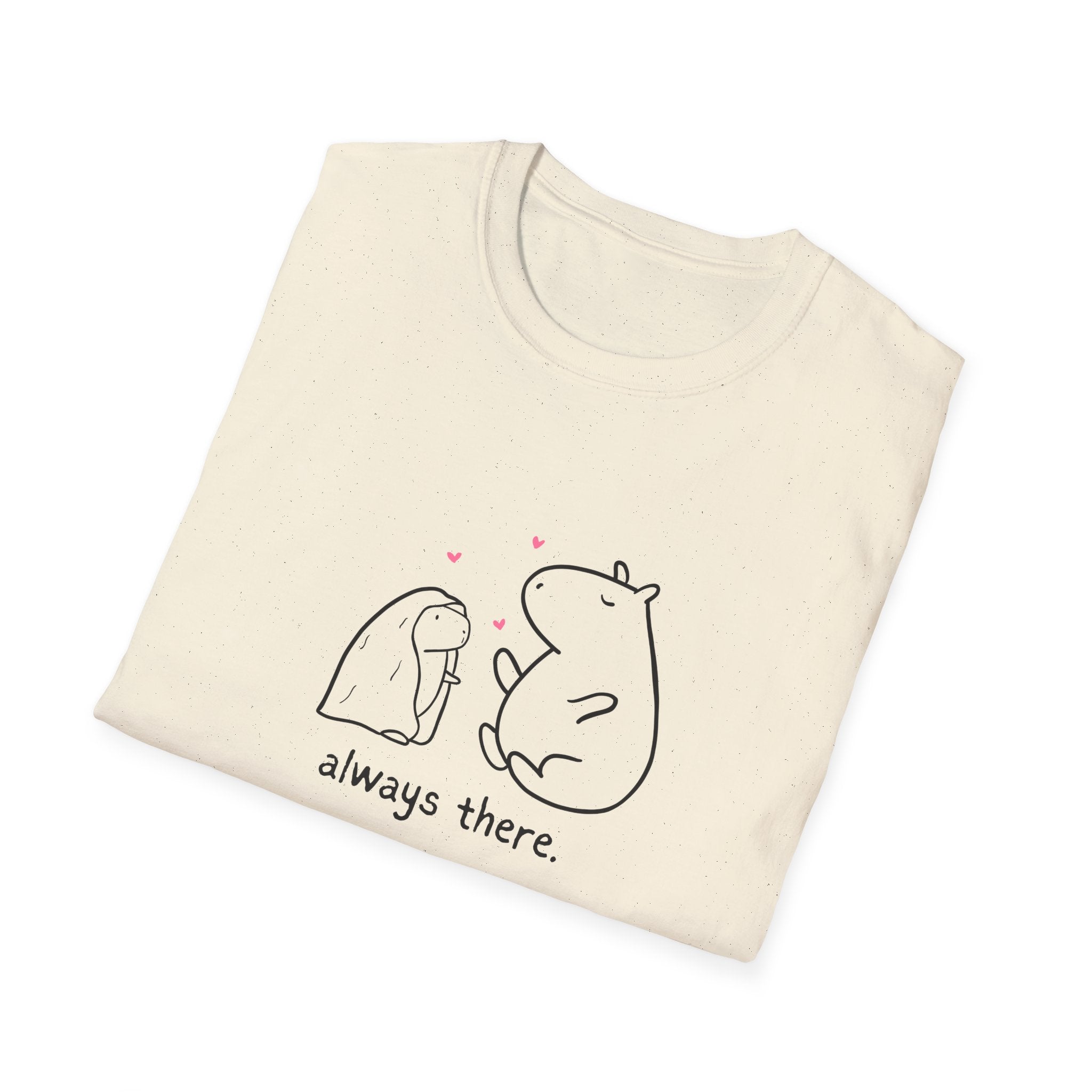 "Always There" Mom Softstyle Adult Tee – Capybara