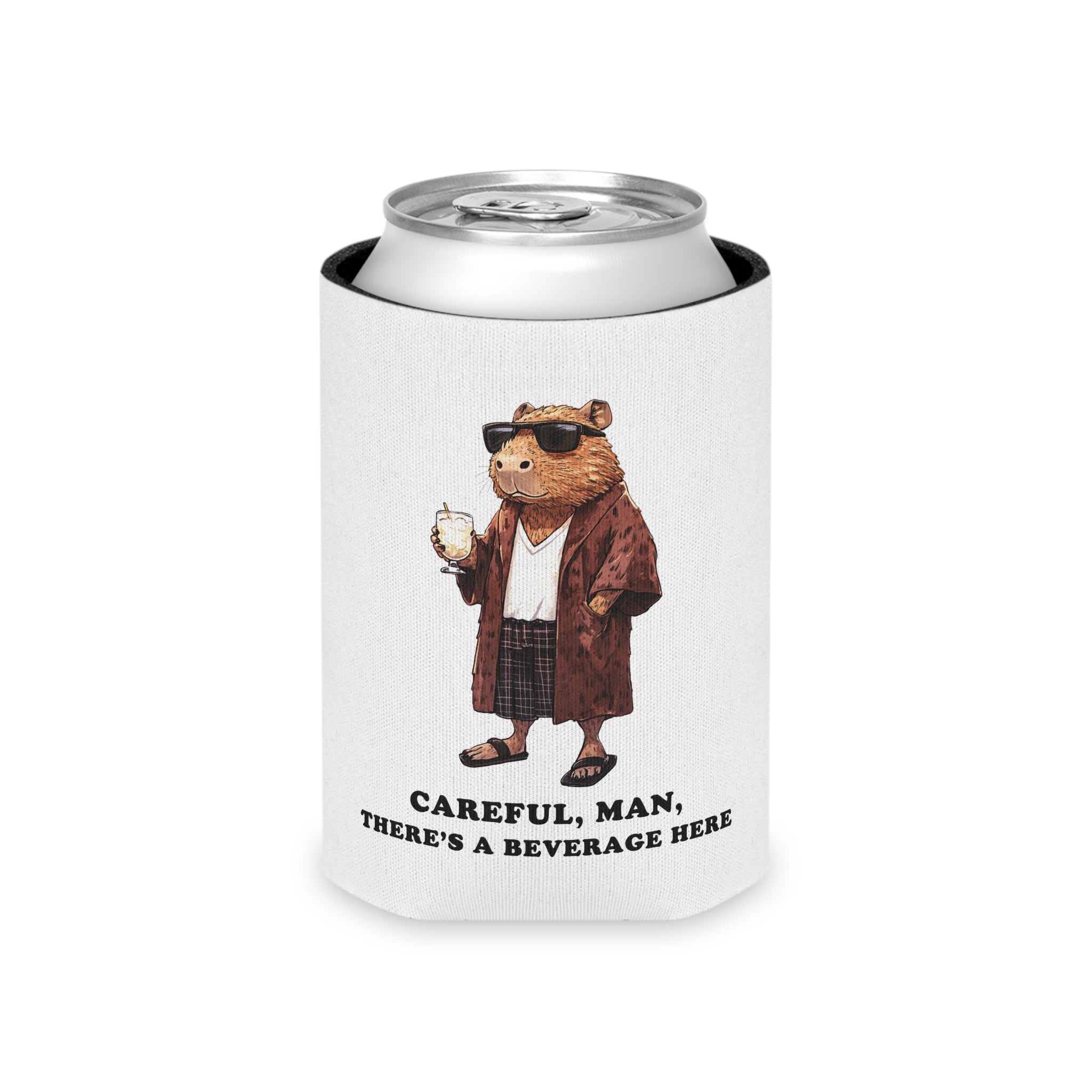 The Big Capybowski There's a Beverage, Here Koozie