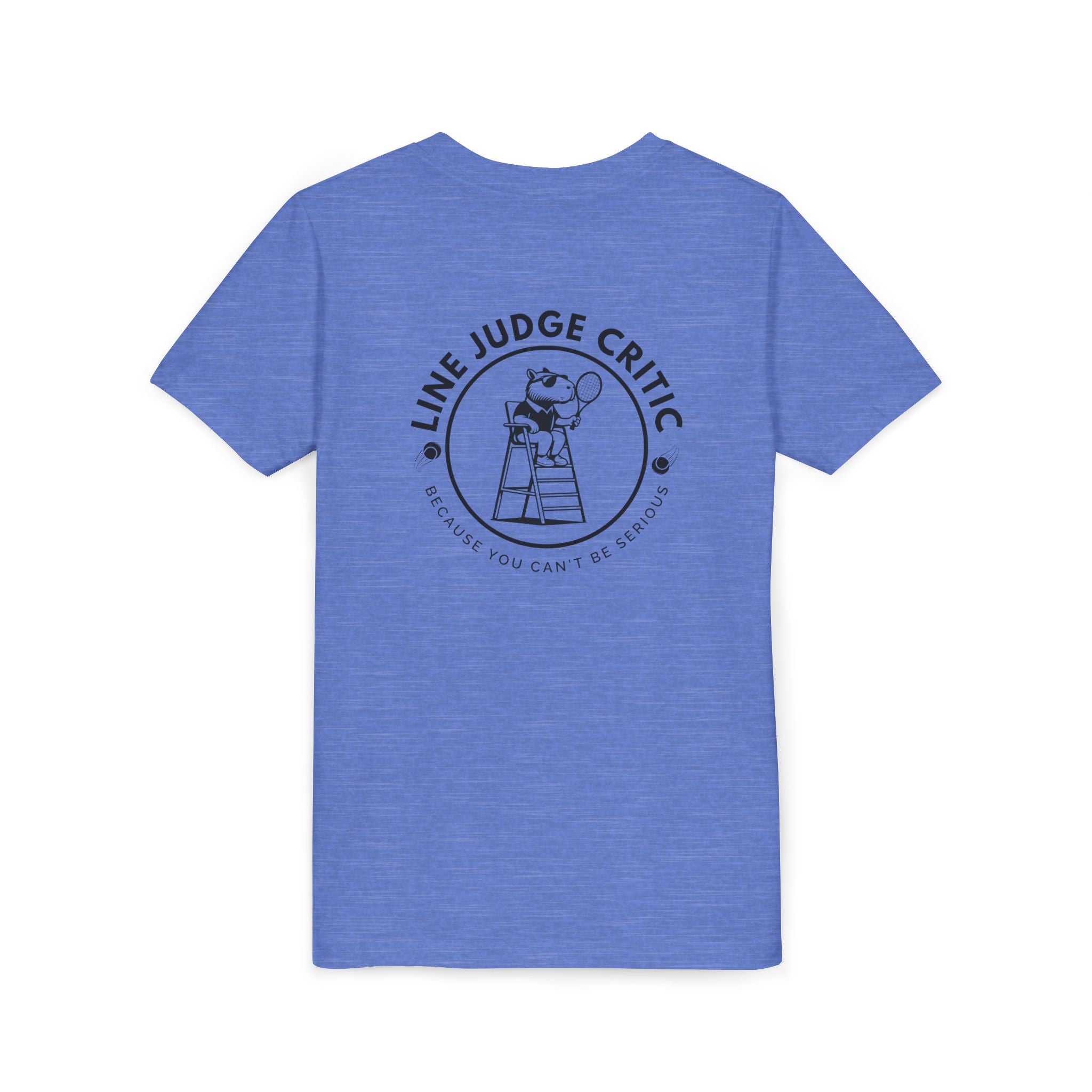 Kids Tennis Shirt – Funny Capybara Line Judge Tee – “You Can't Be Serious” Youth Sports Shirt for Tennis Practice or Gift