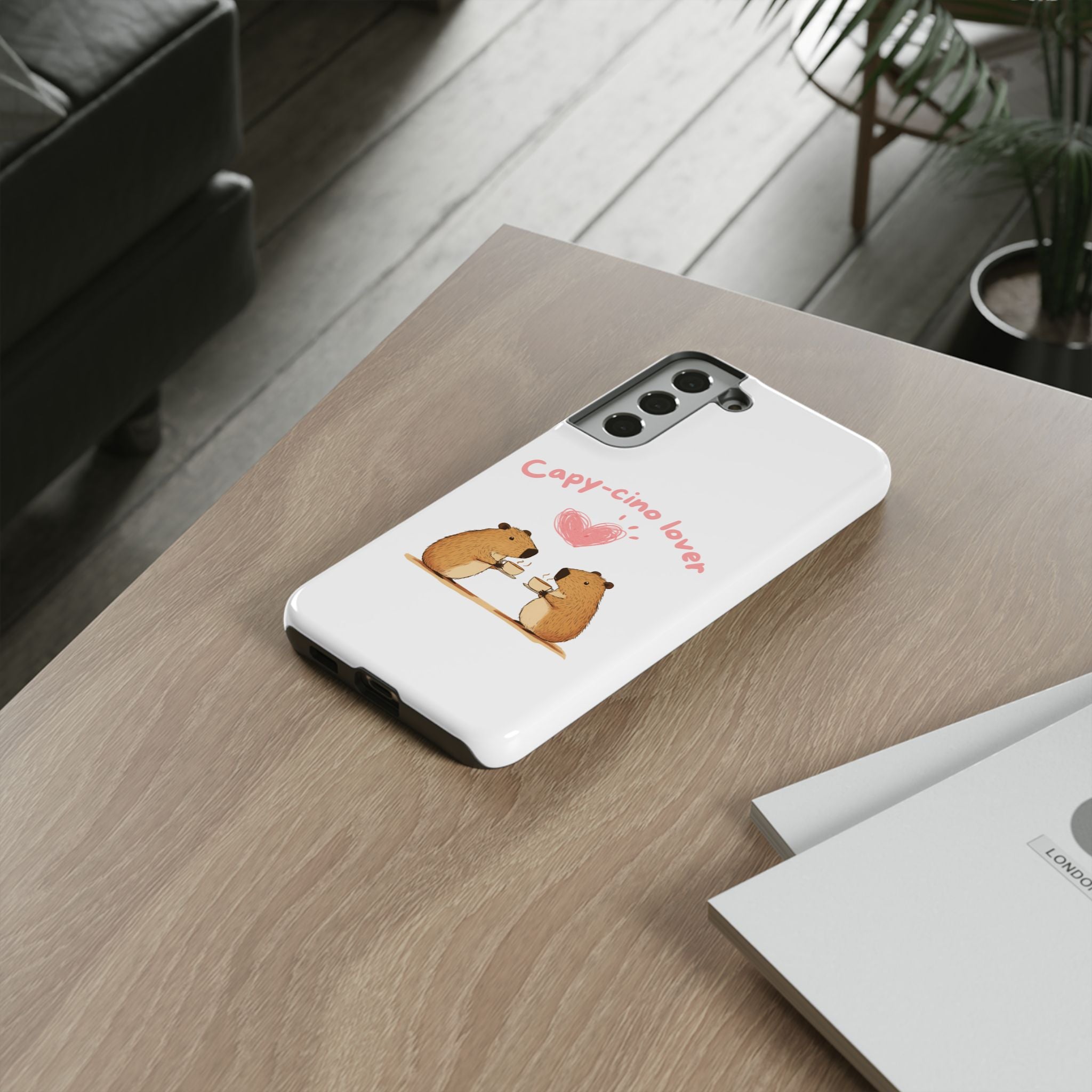 Cute Capybara Phone Case (Capy-cino Lover Series)