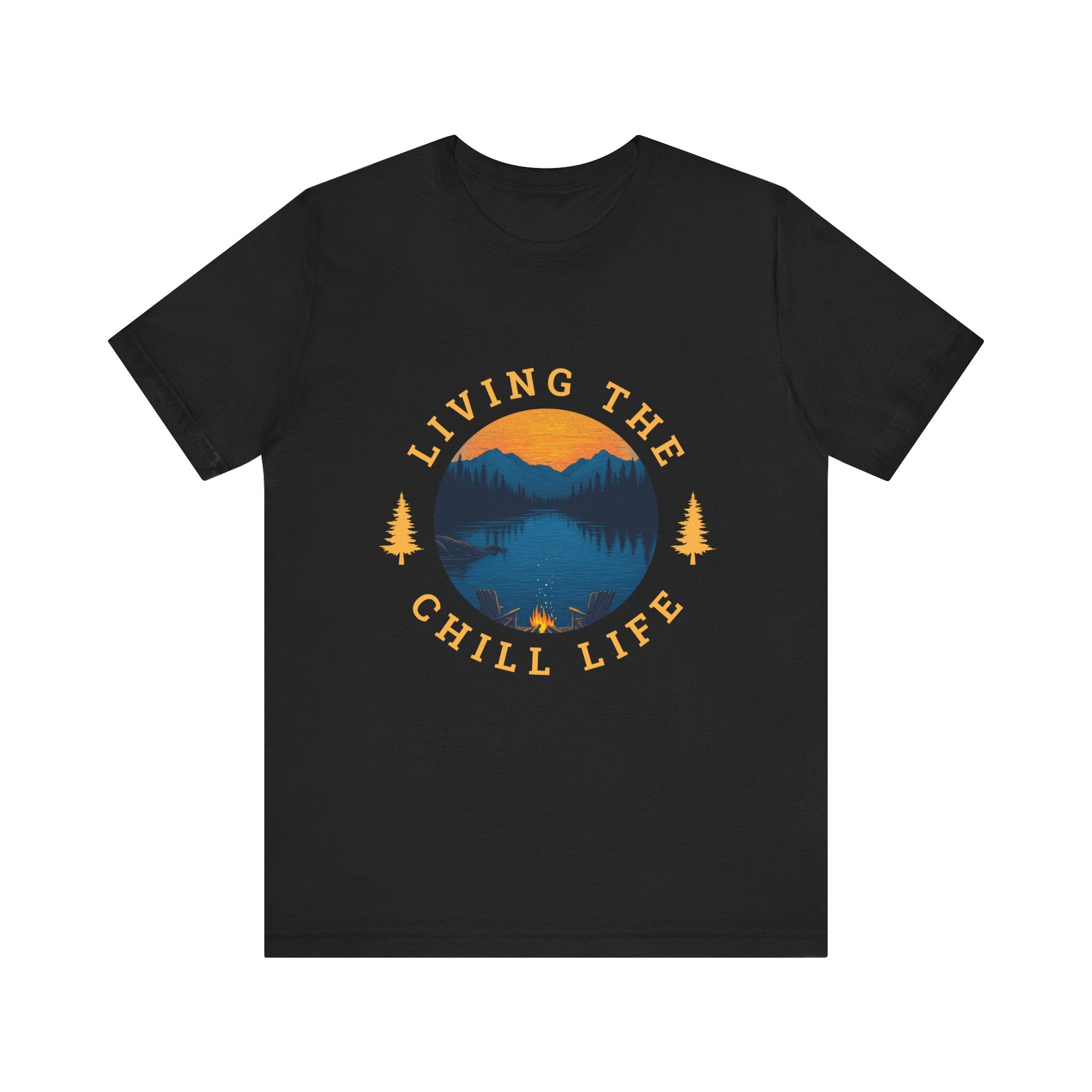 Living the Chill Life Mountainside - Unisex Jersey Tee