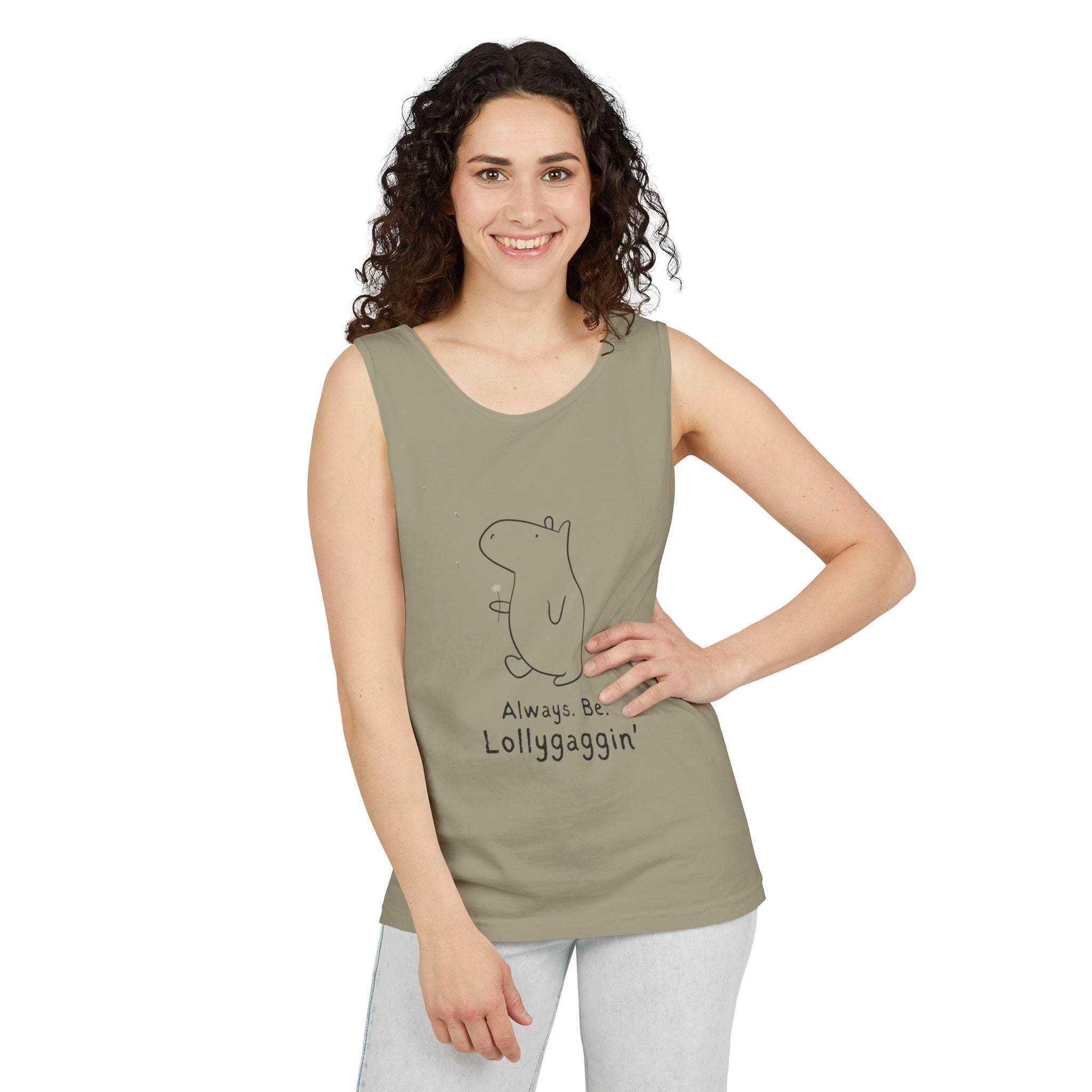 Always Be Lollygaggin' Capybara Premium Tank Top