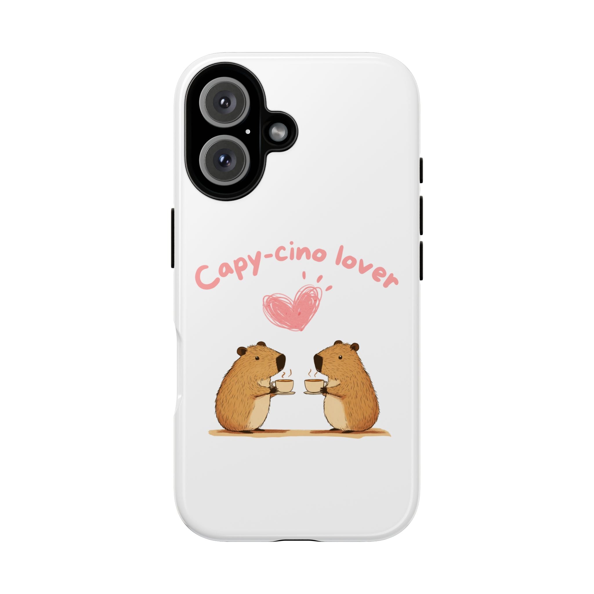 Cute Capybara Phone Case (Capy-cino Lover Series)