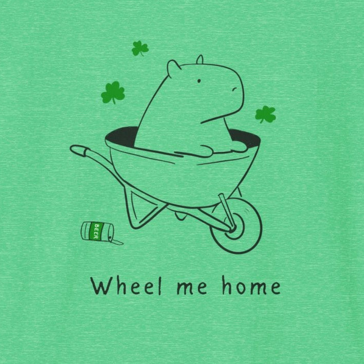 Funny St. Patrick’s Day Capybara Shirt – Wheel Me Home Tee