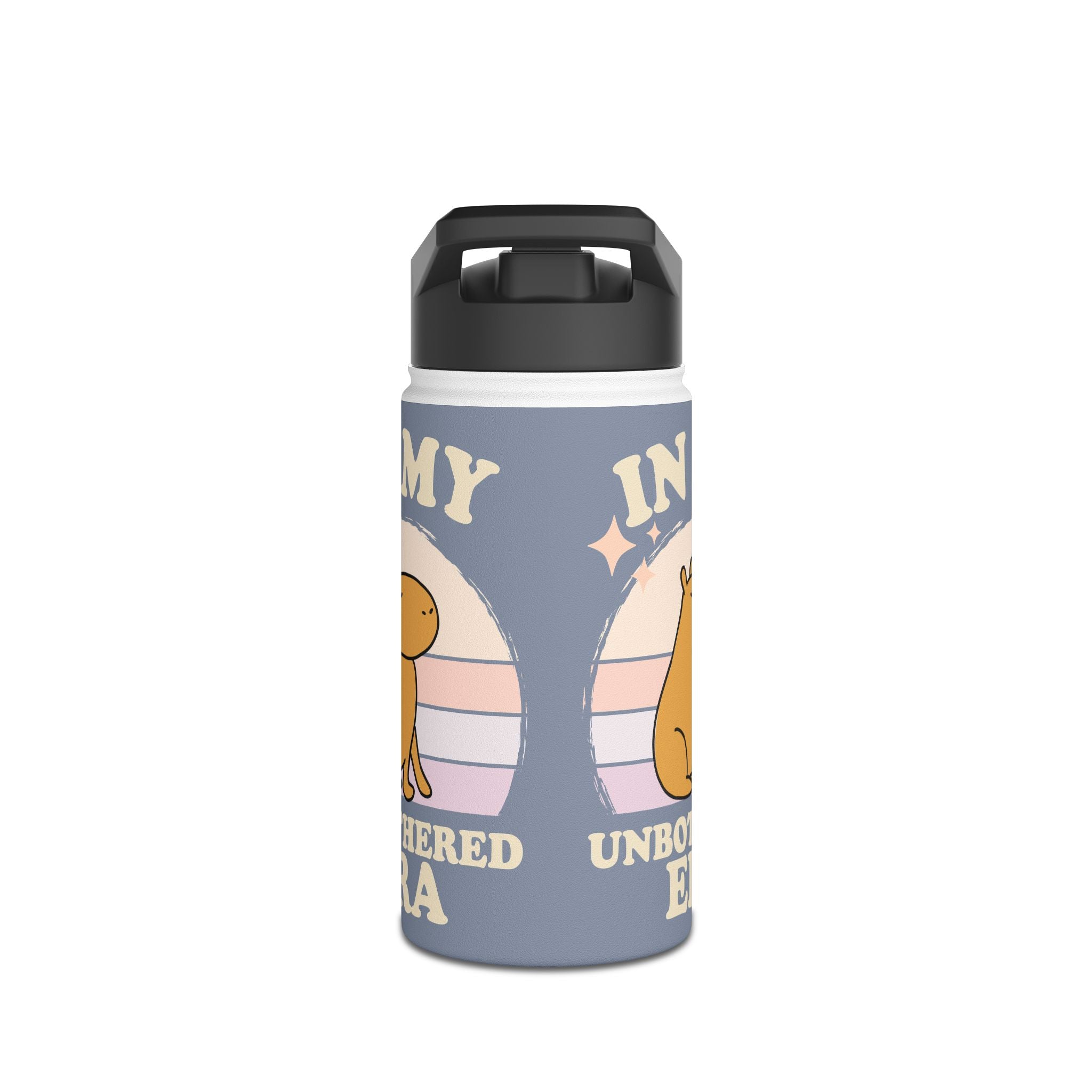 Personalized In My Unbothered Era Capybara Kids Water Bottle