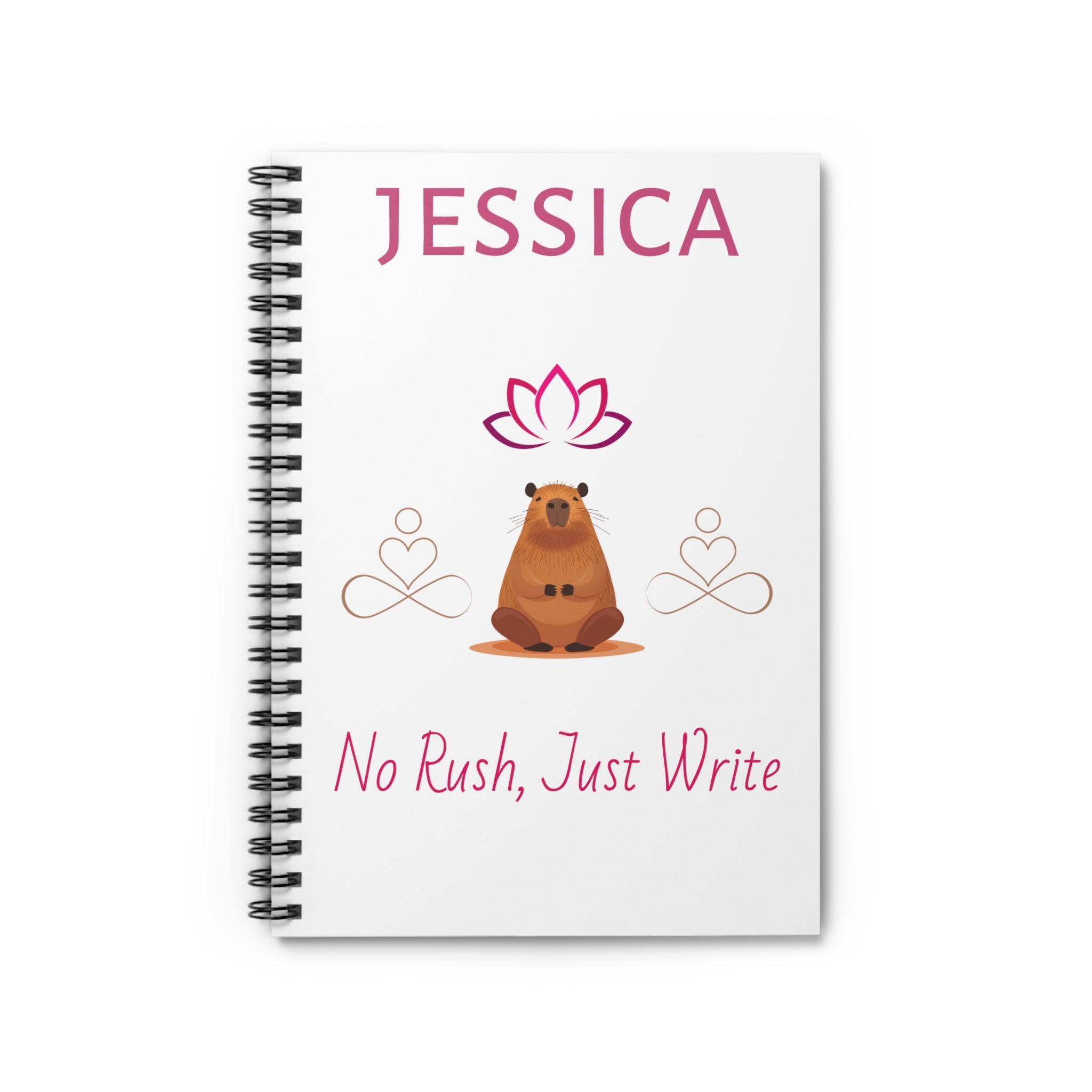 Zen Capybara Personalized Notebook | Mindfulness & Self-Care Journal | Unique Gift Notebook