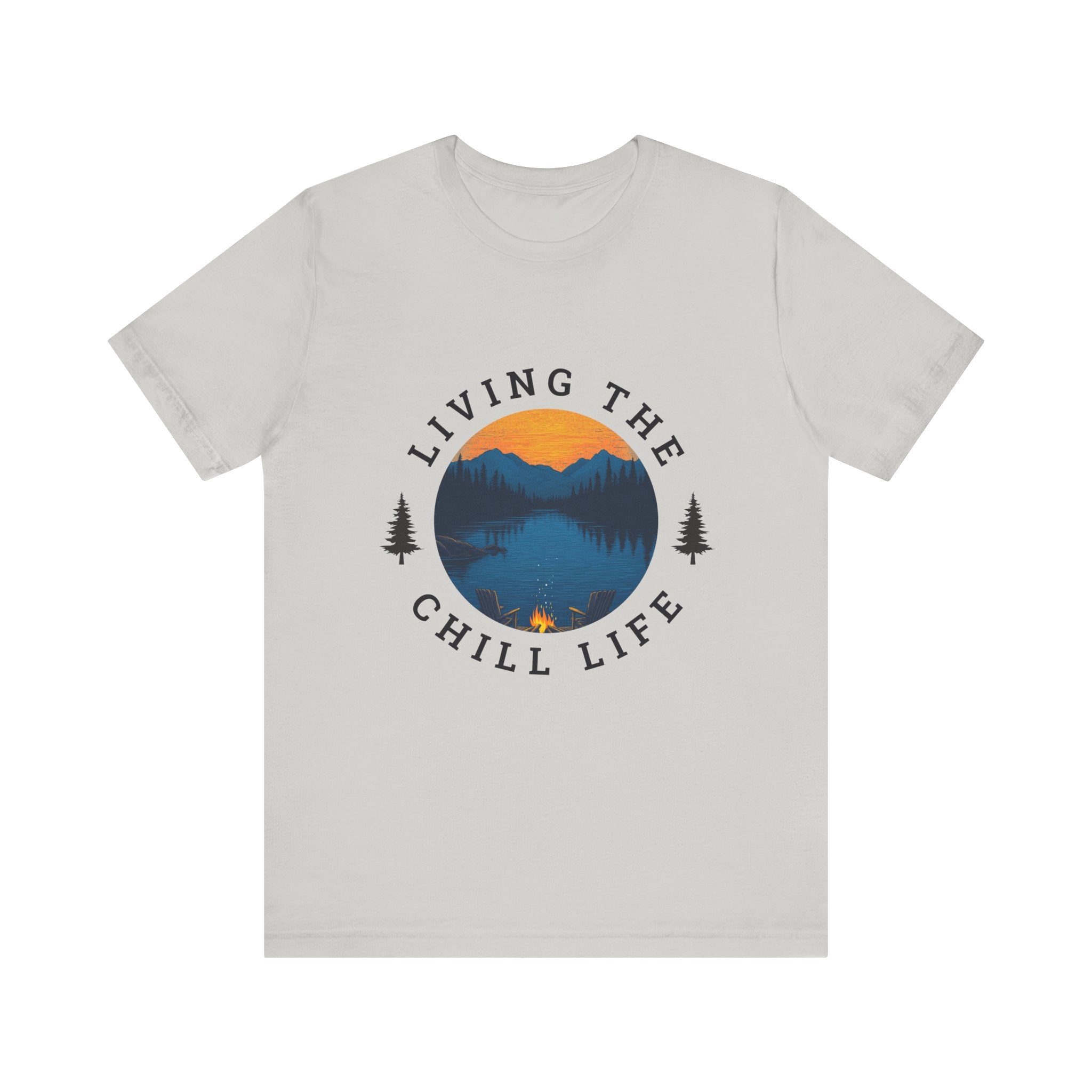 Living the Chill Life Mountainside - Unisex Jersey Tee