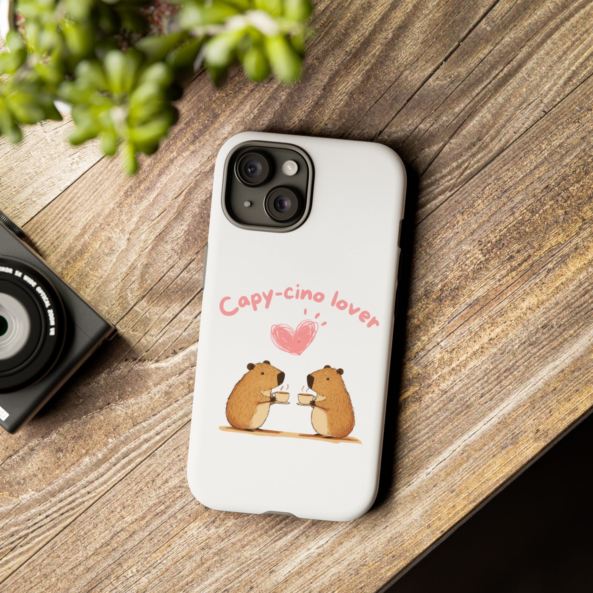 Cute Capybara Phone Case (Capy-cino Lover Series)