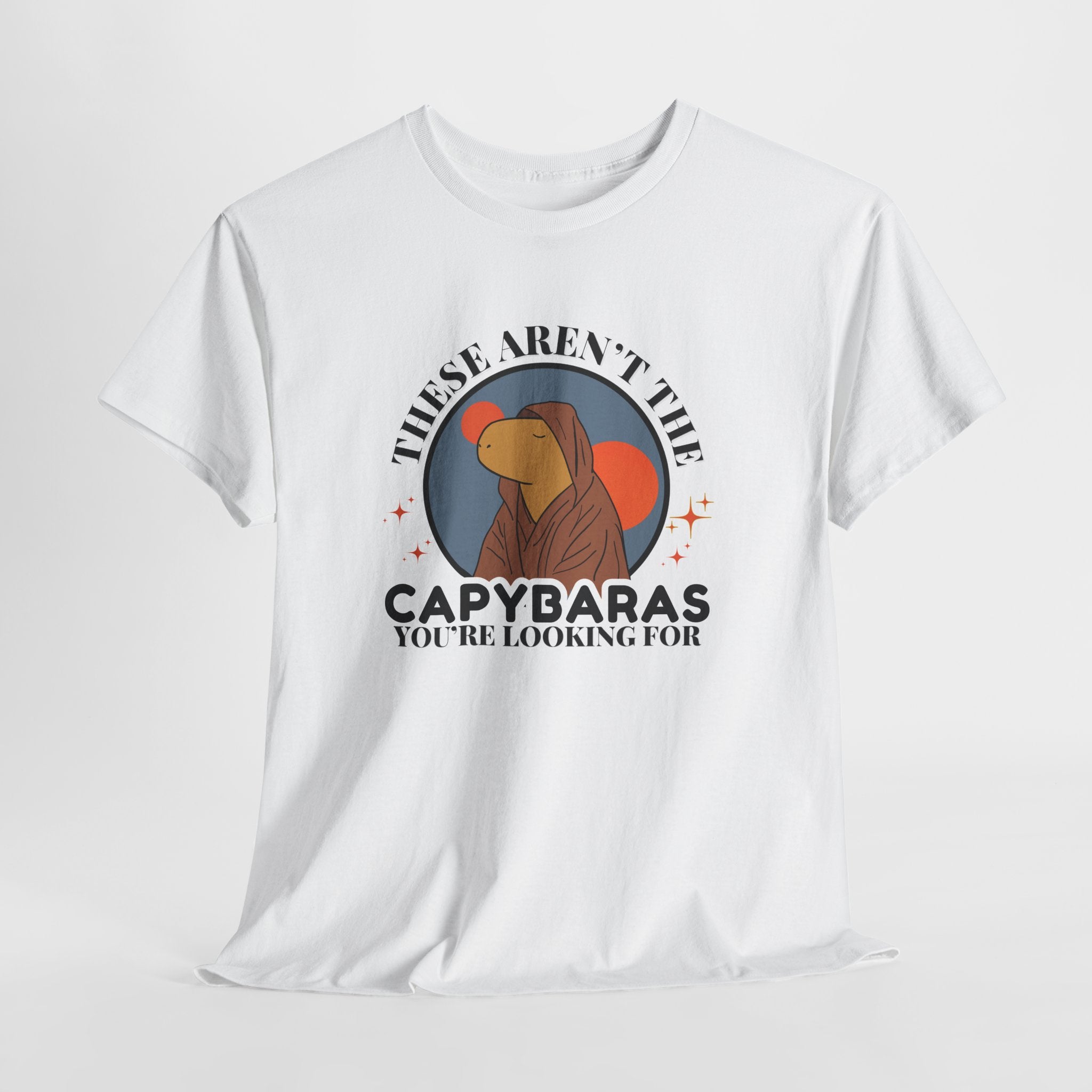 Funny Star Wars Capybara Shirt – These Aren’t the Capybaras You’re Looking For – Funny Nerd Gift - Unisex Adult Tee