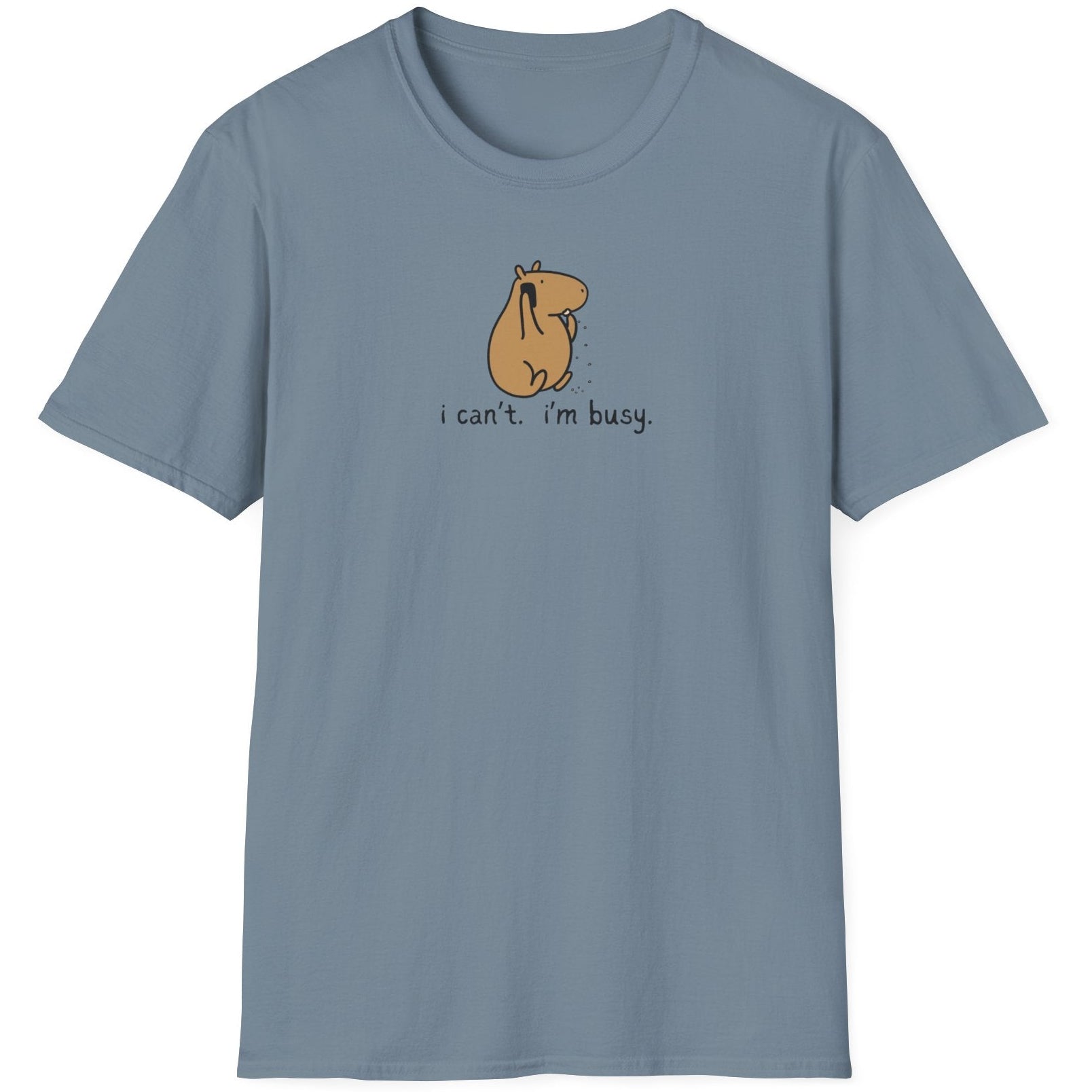 I Can’t. I’m Busy. Color Capybara Softstyle Adult T-Shirt