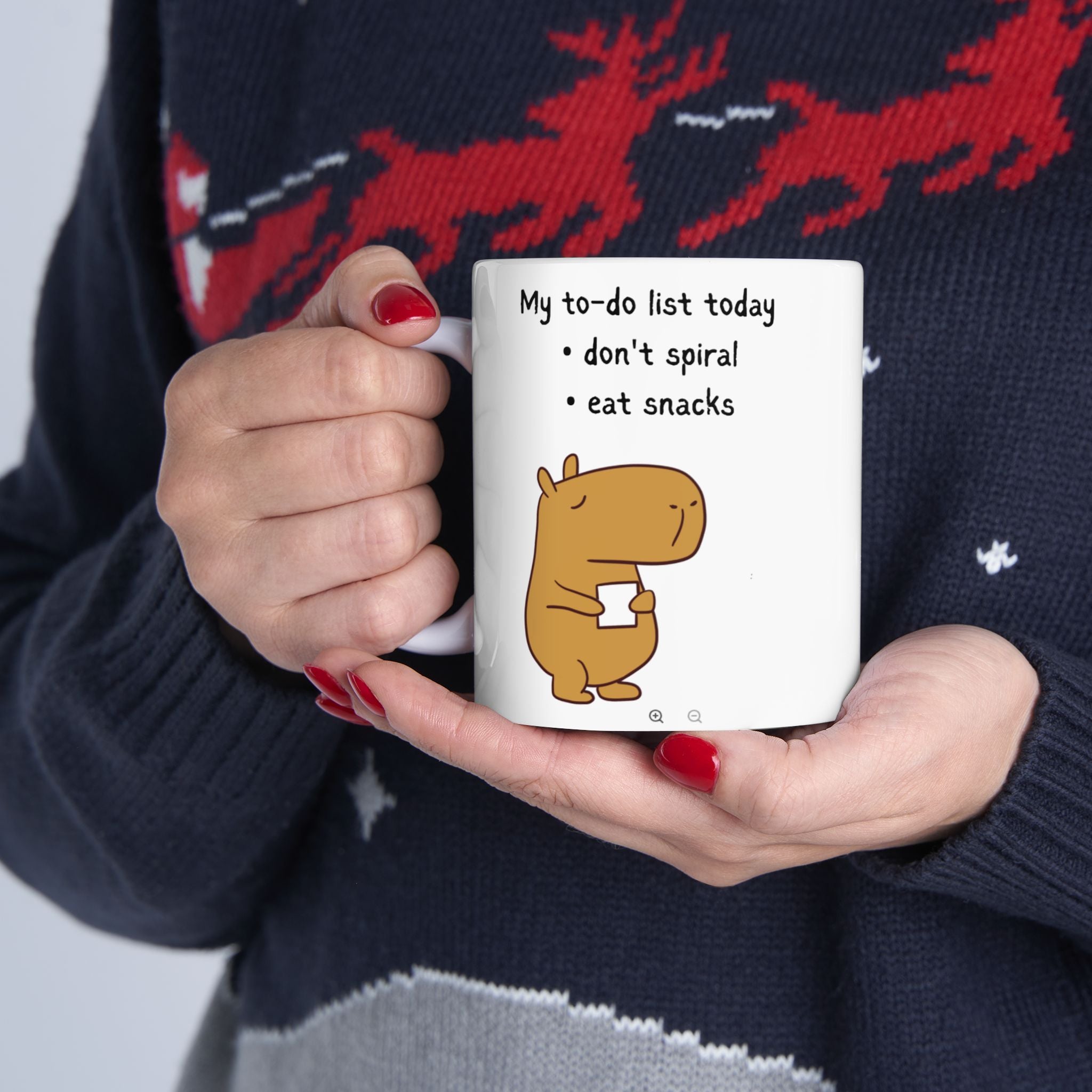 "My to-do list" Capybara Productivity Humor Coffee Mug