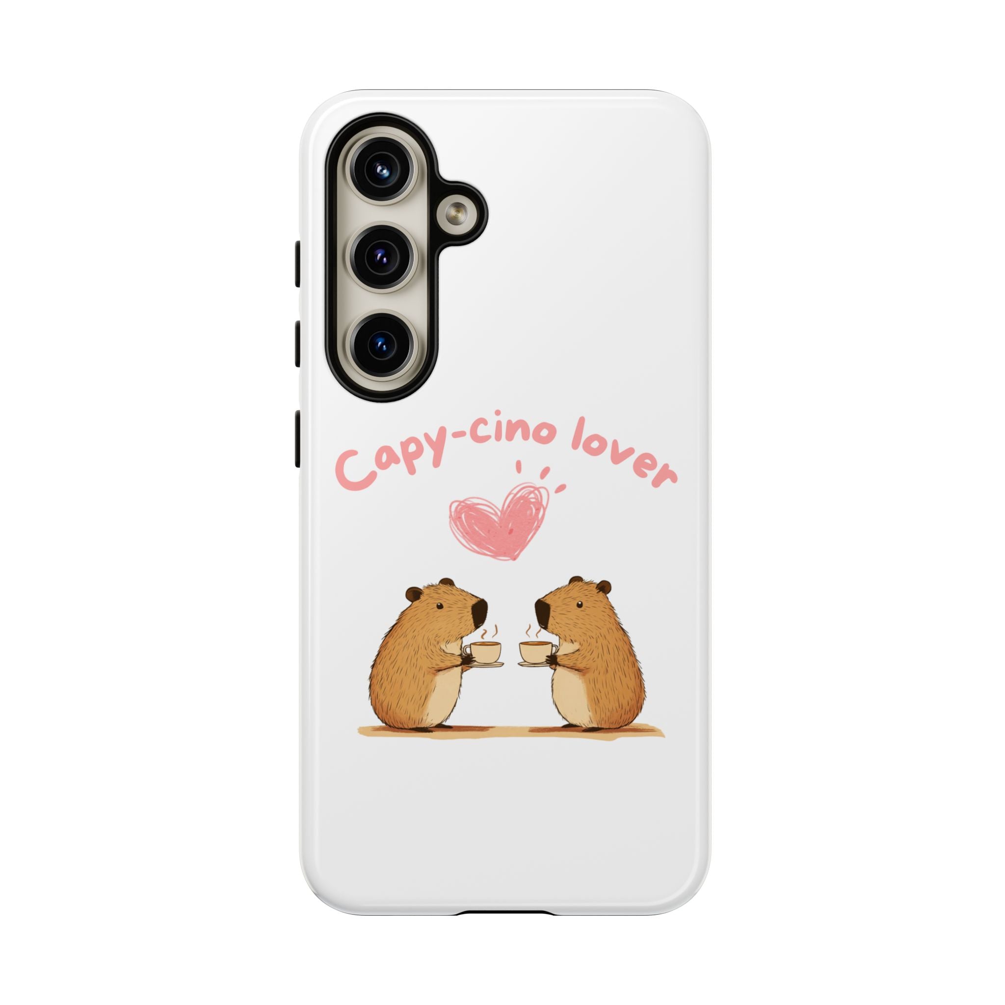 Cute Capybara Phone Case (Capy-cino Lover Series)