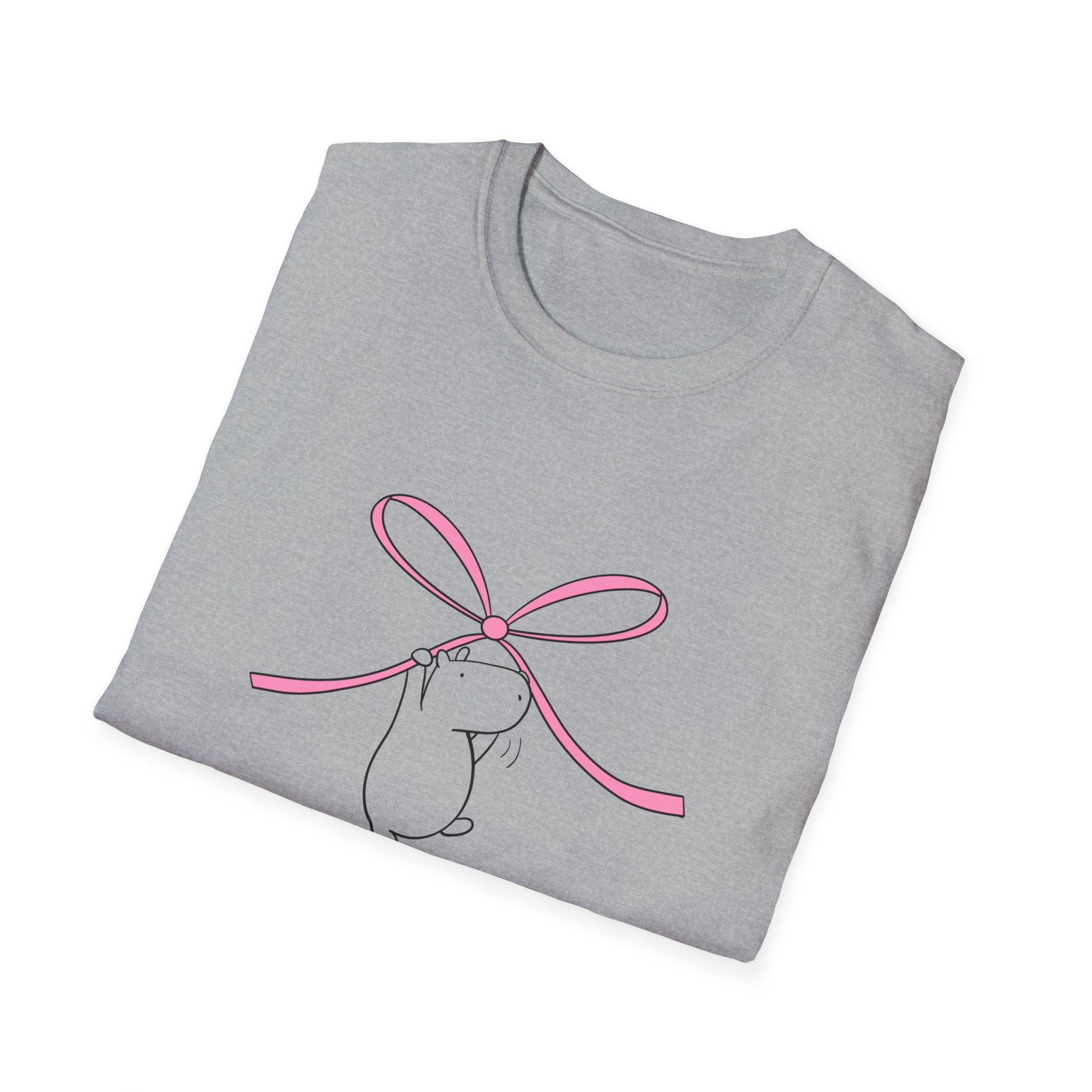 Coquette Bow Shirt – Cute Pink Bow Capybara Aesthetic Tee