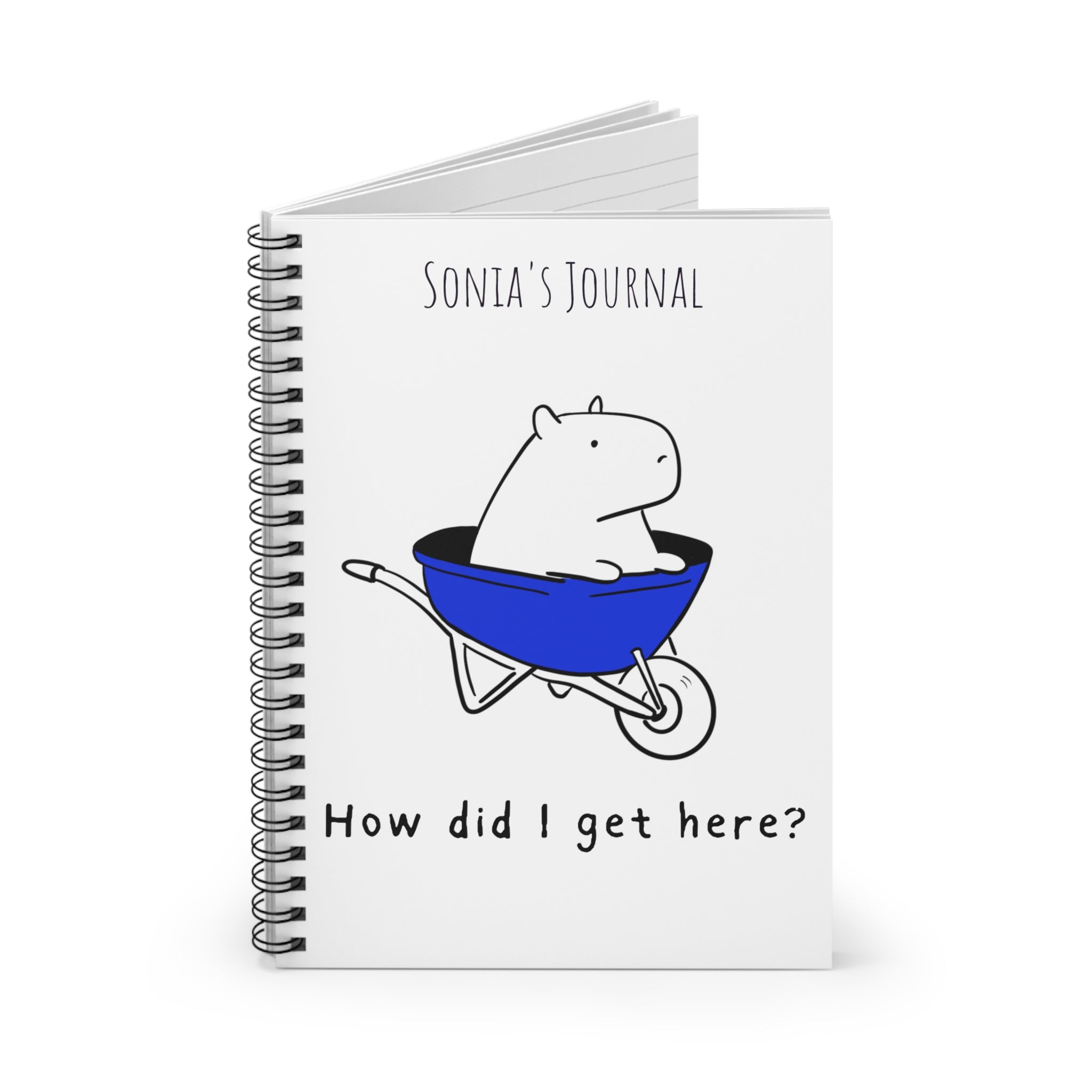 Capybara notebook design - detail view