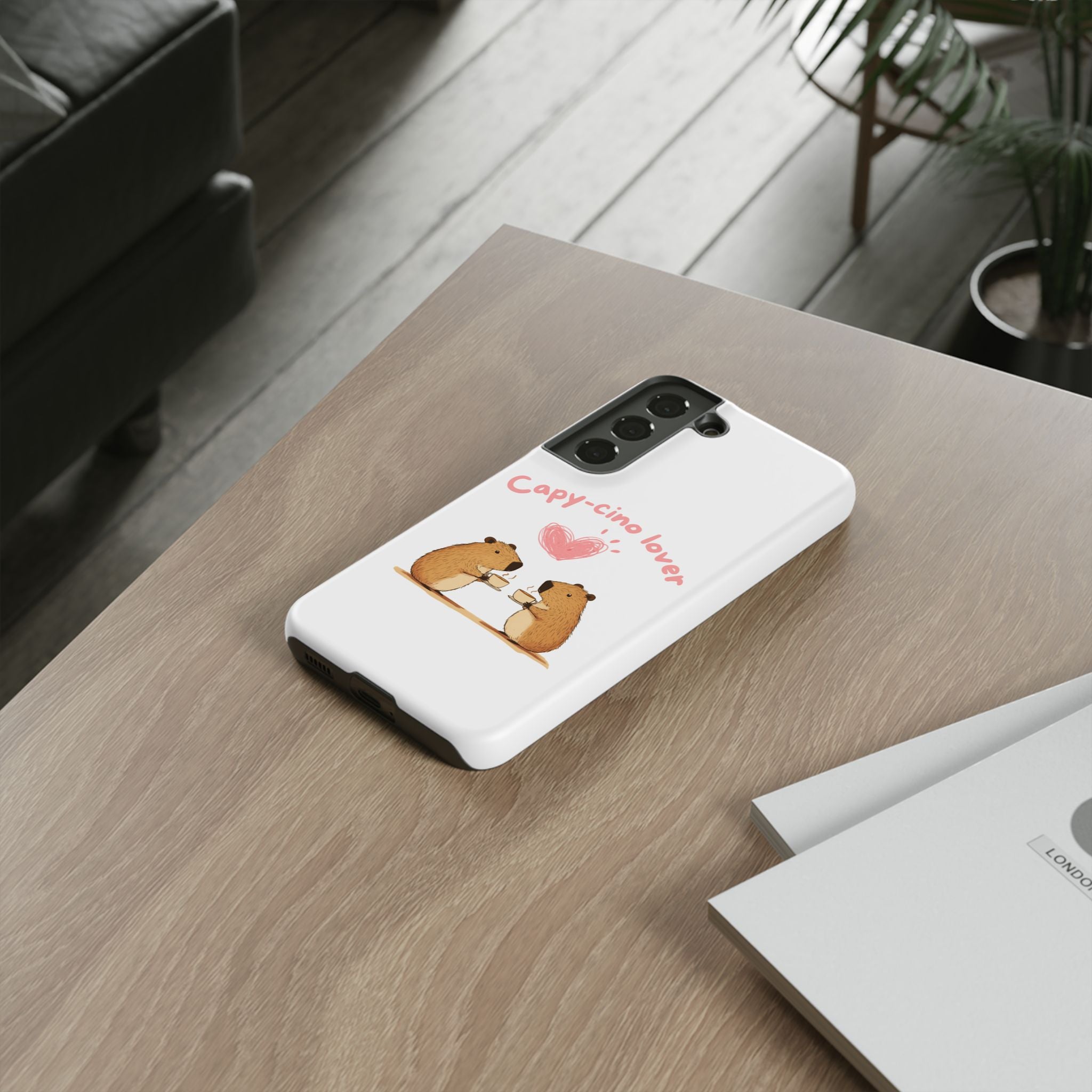 Cute Capybara Phone Case (Capy-cino Lover Series)