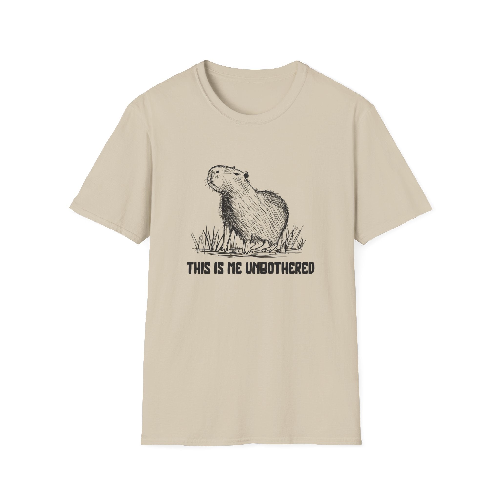 This Is Me Unbothered Shirt – Funny Capybara Softstyle Tee