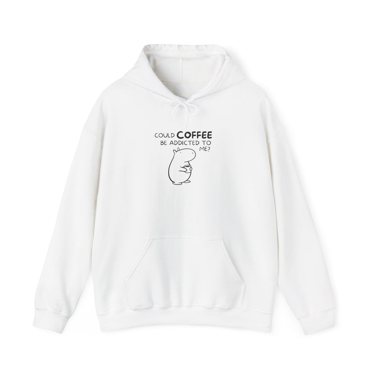 Could Coffee Be Addicted to Me? | Funny Capybara Hoodie