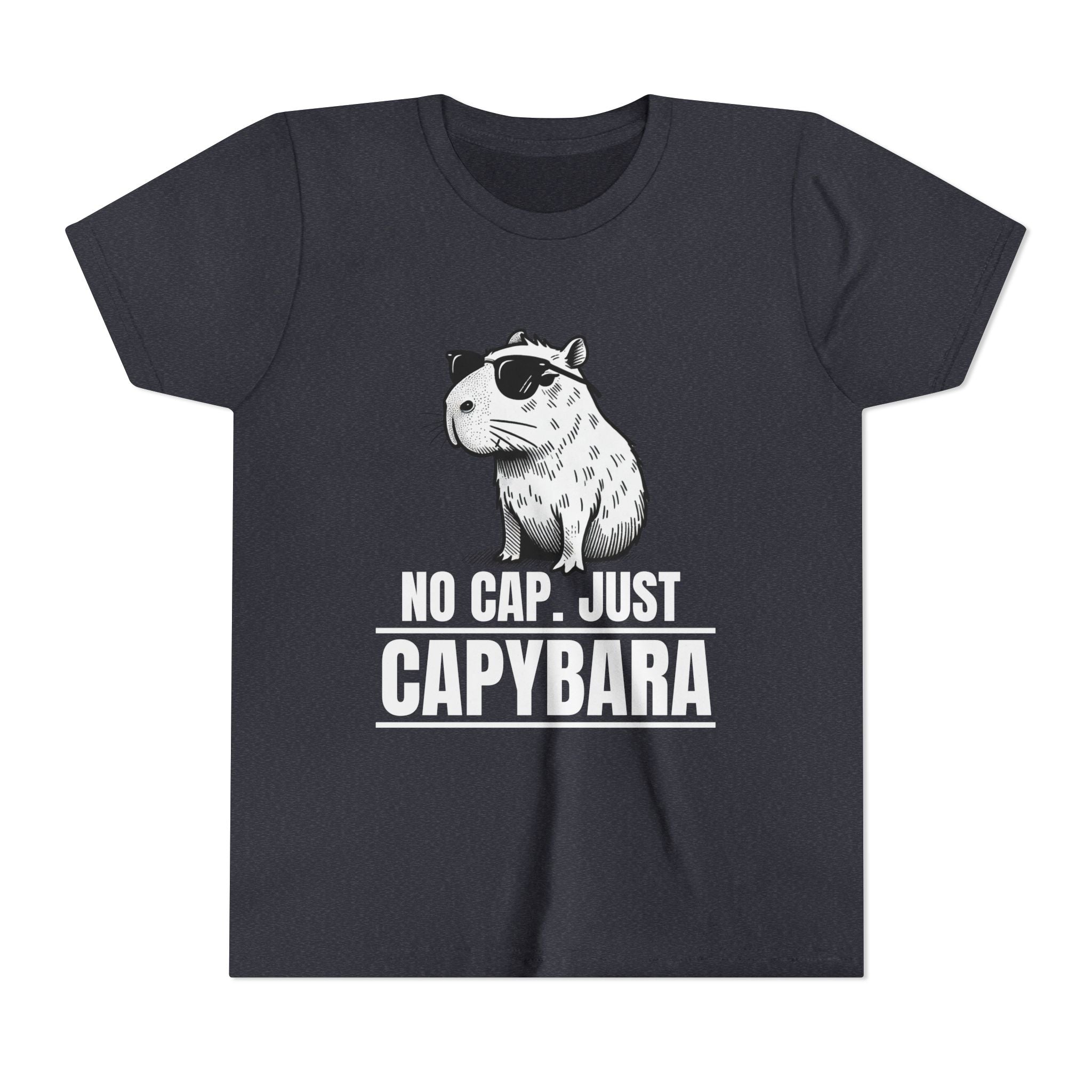 No Cap. Just Capybara - Unisex Youth Tee