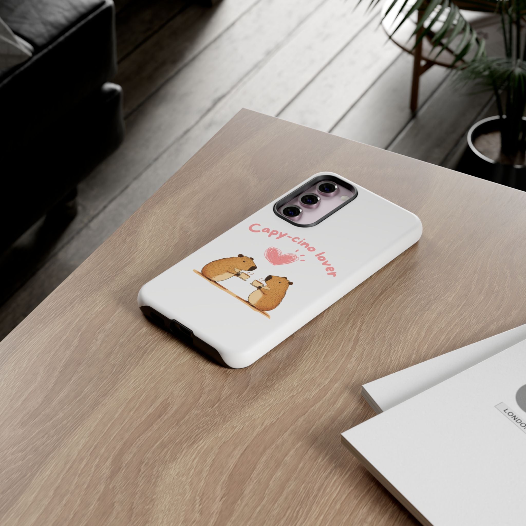 Cute Capybara Phone Case (Capy-cino Lover Series)