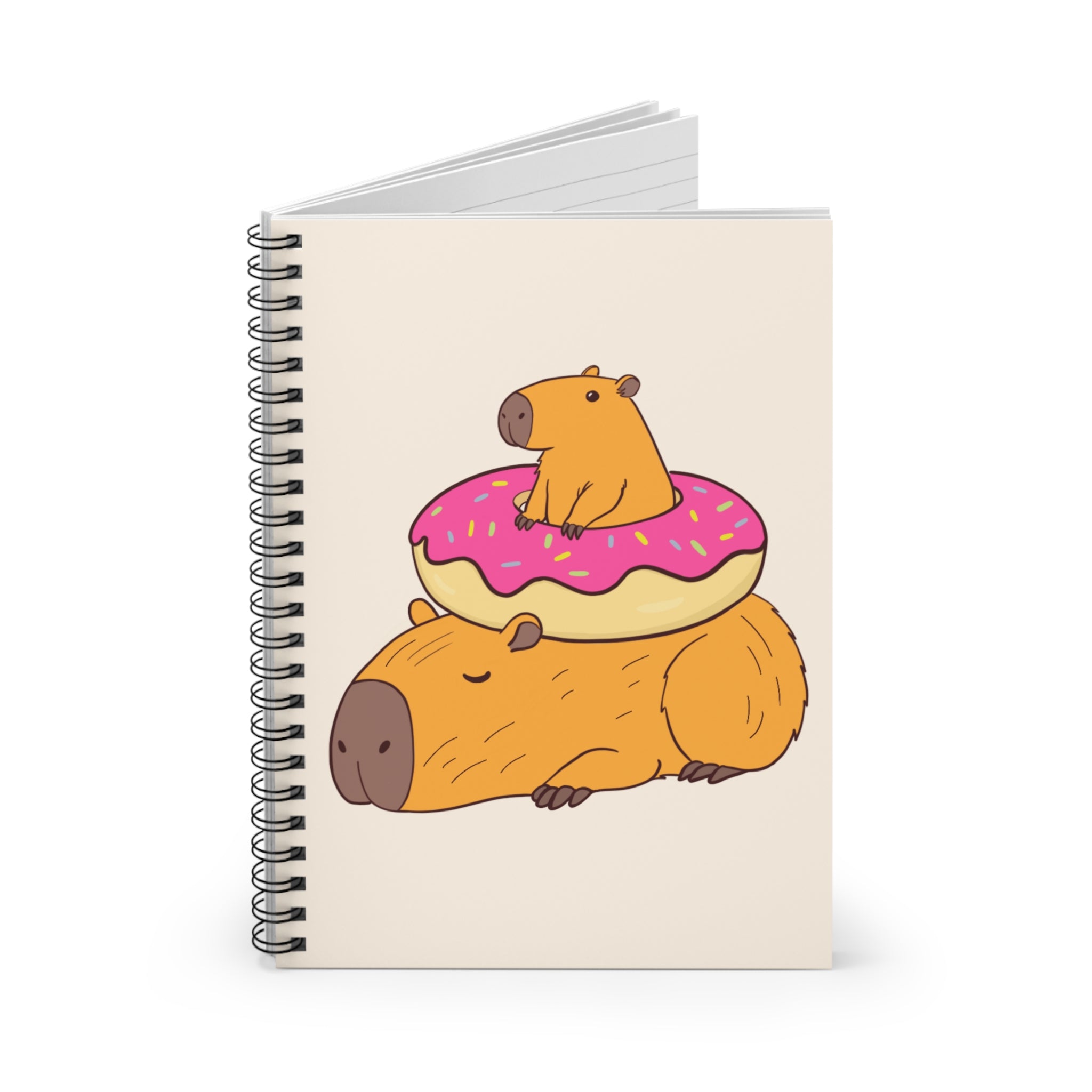 Cute Capybara Notebook – Donut Capy Cozy Journal