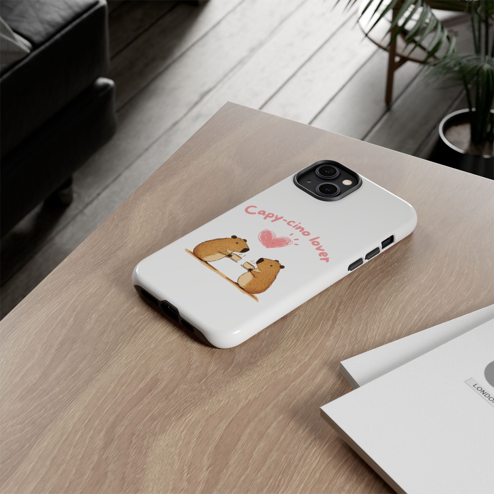 Cute Capybara Phone Case (Capy-cino Lover Series)