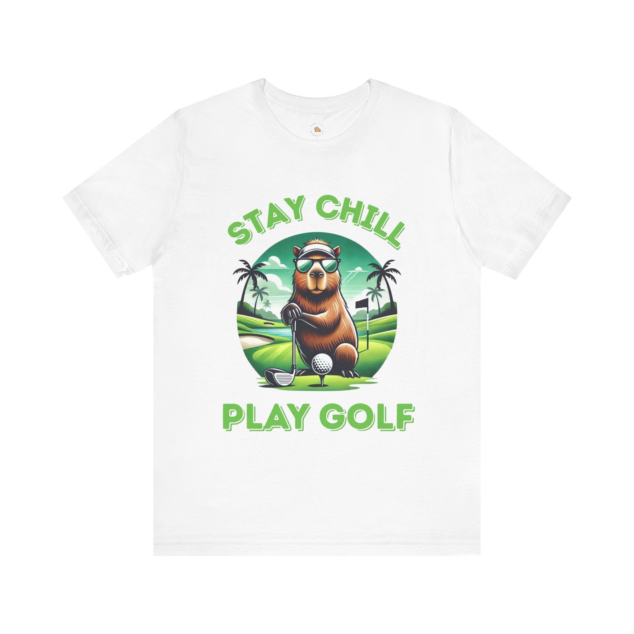 Stay Chill, Play Golf Art Deco Edition β Unisex Jersey T-Shirt ποΈββοΈ