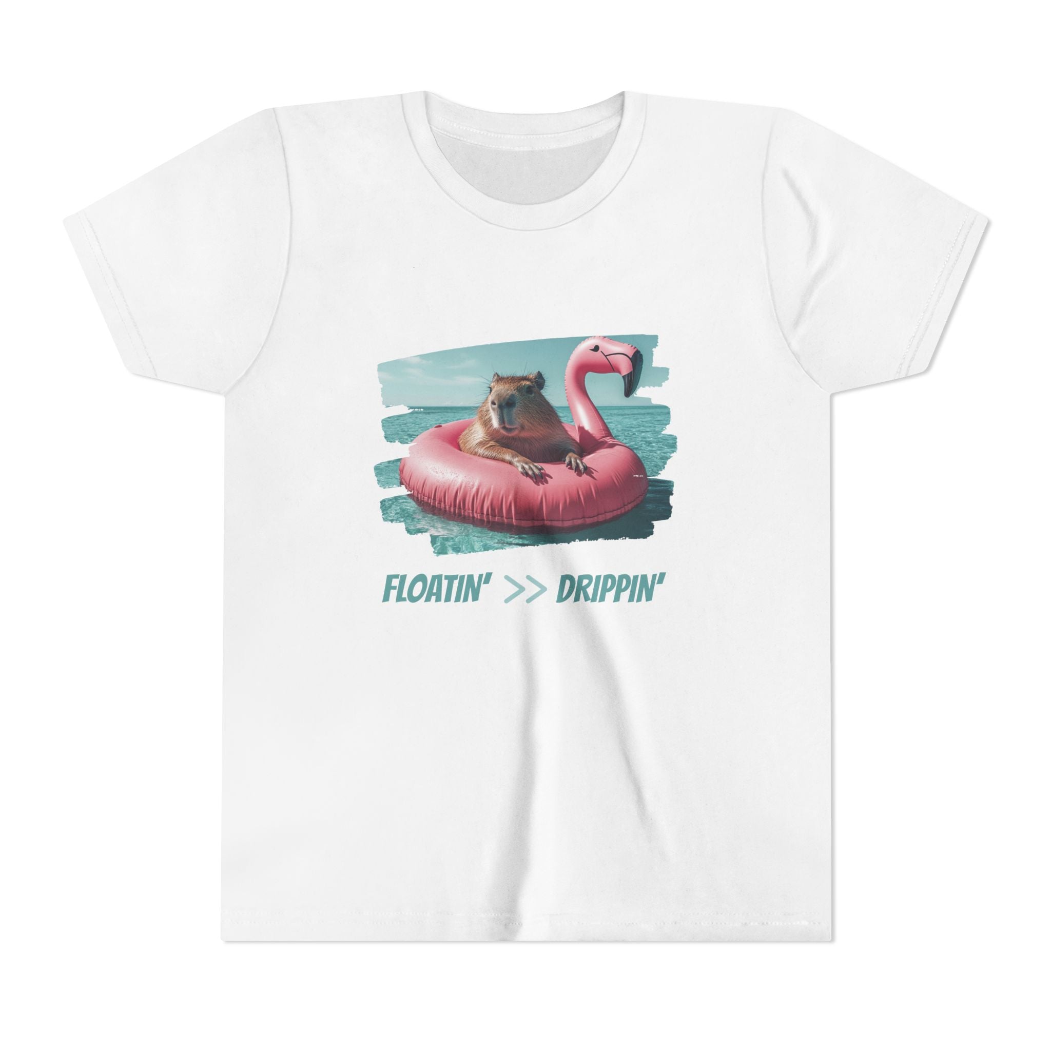 Floatin >> Drippin Capybara - Unisex Youth Tee