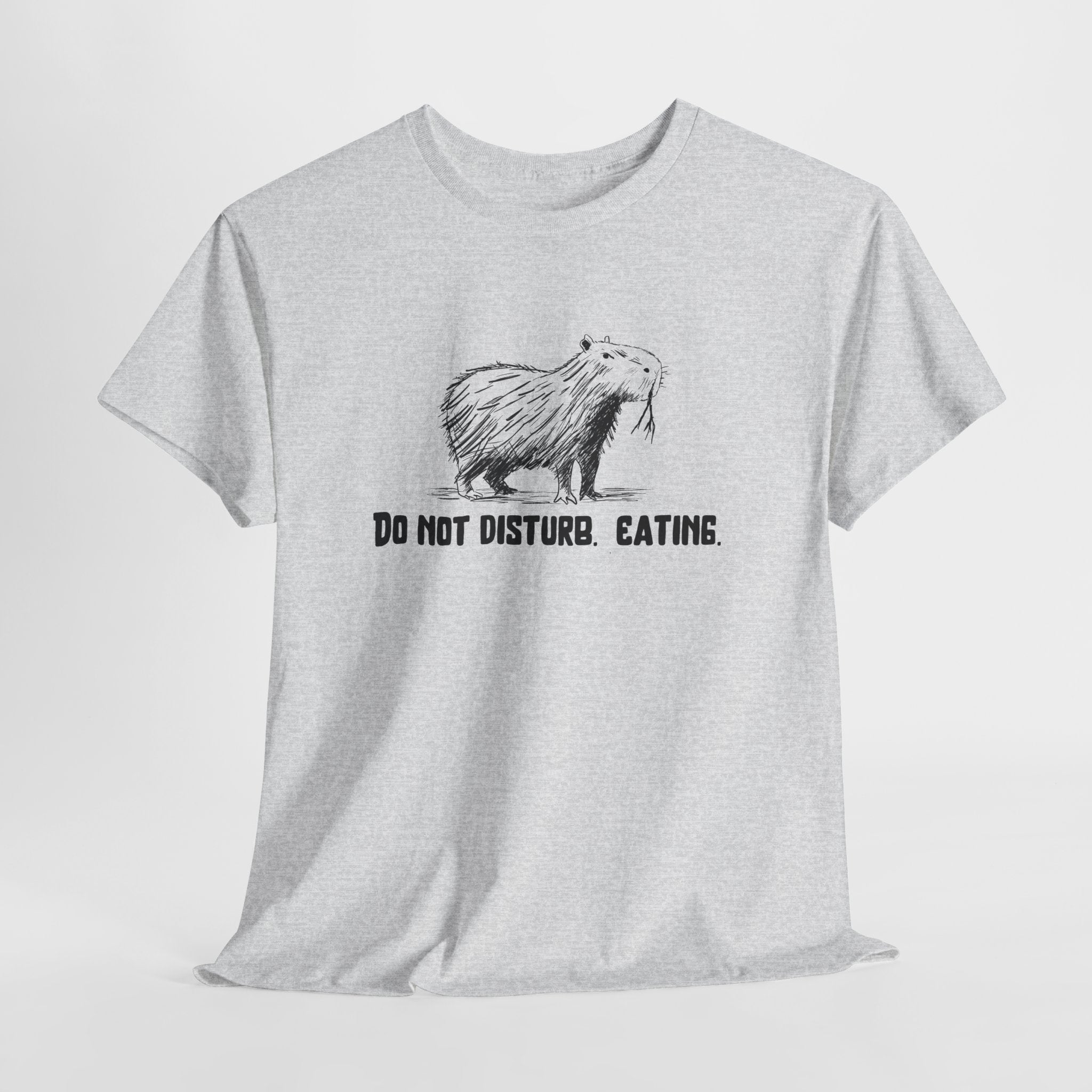 Do Not Disturb. Eating. Capybara Heavy Tee
