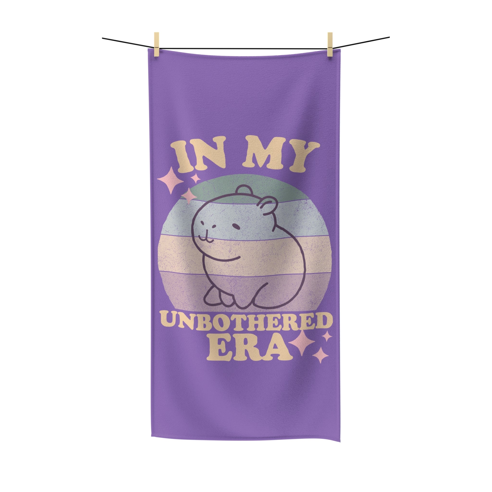 In my Unbothered Era Capybara Oversized Beach Towel