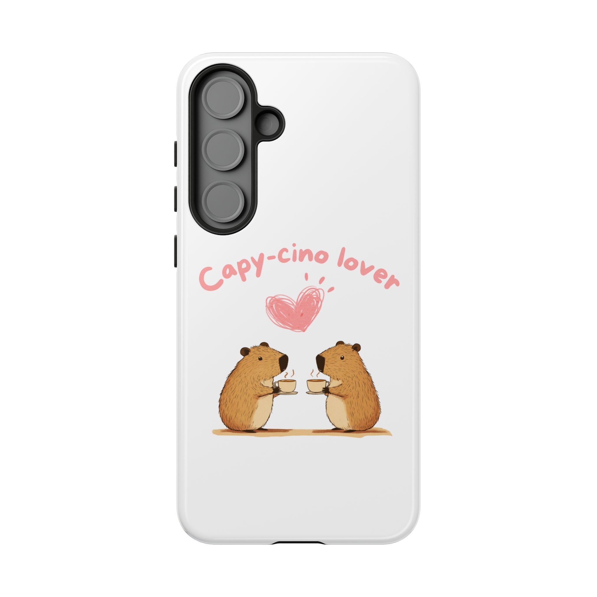 Cute Capybara Phone Case (Capy-cino Lover Series)