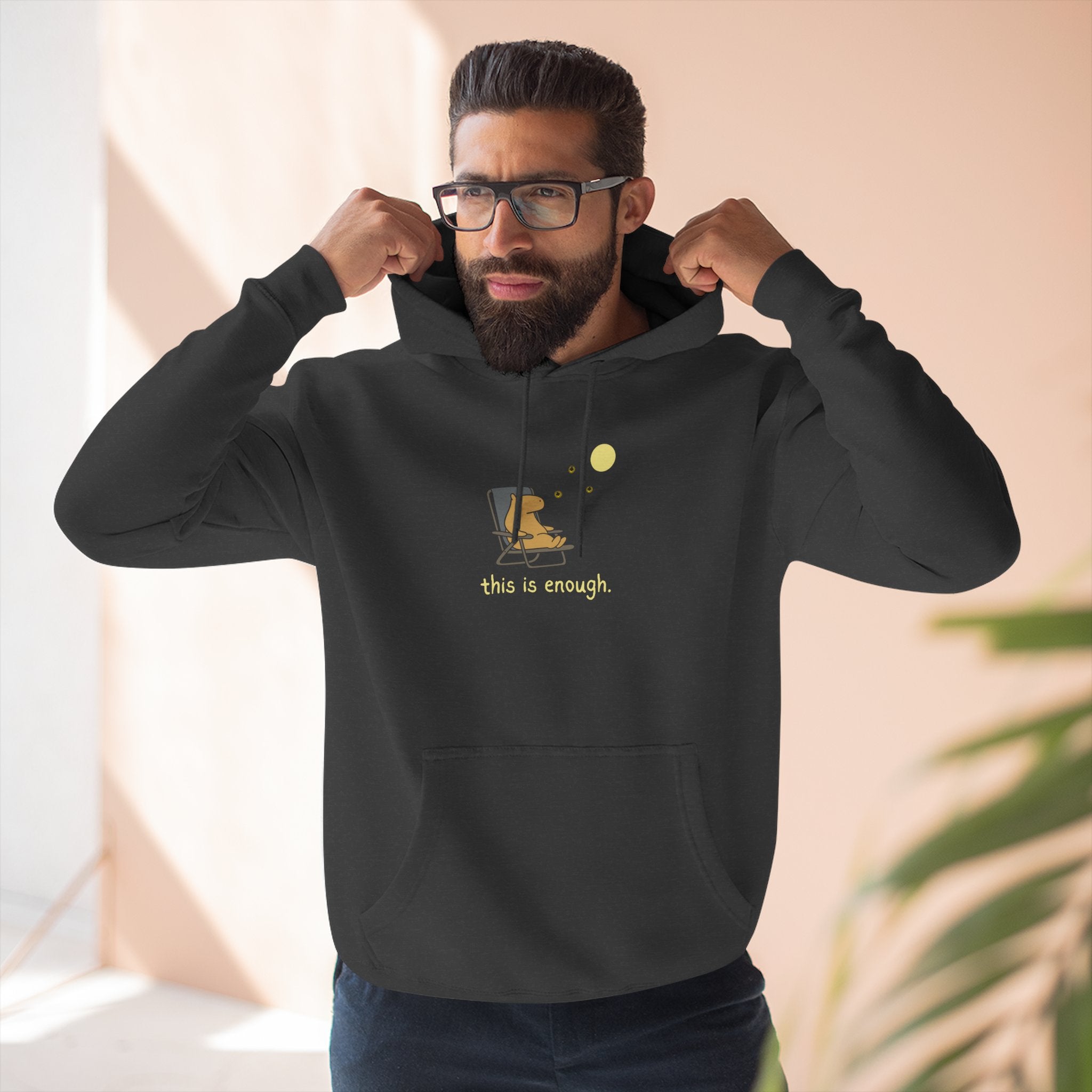 Moonlight This is Enough - Capybara Fleece Hoodie