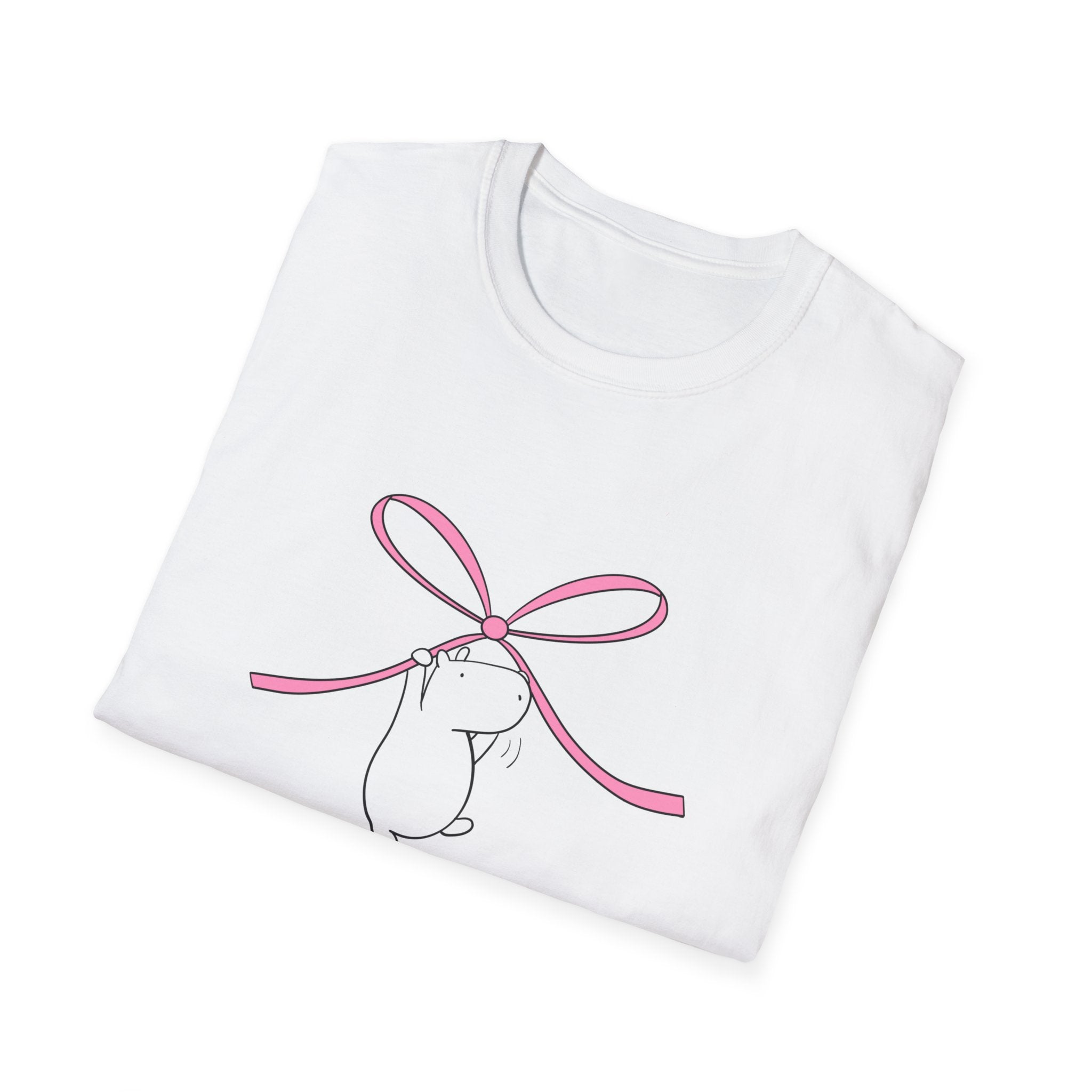 Coquette Bow Shirt – Cute Pink Bow Capybara Aesthetic Tee