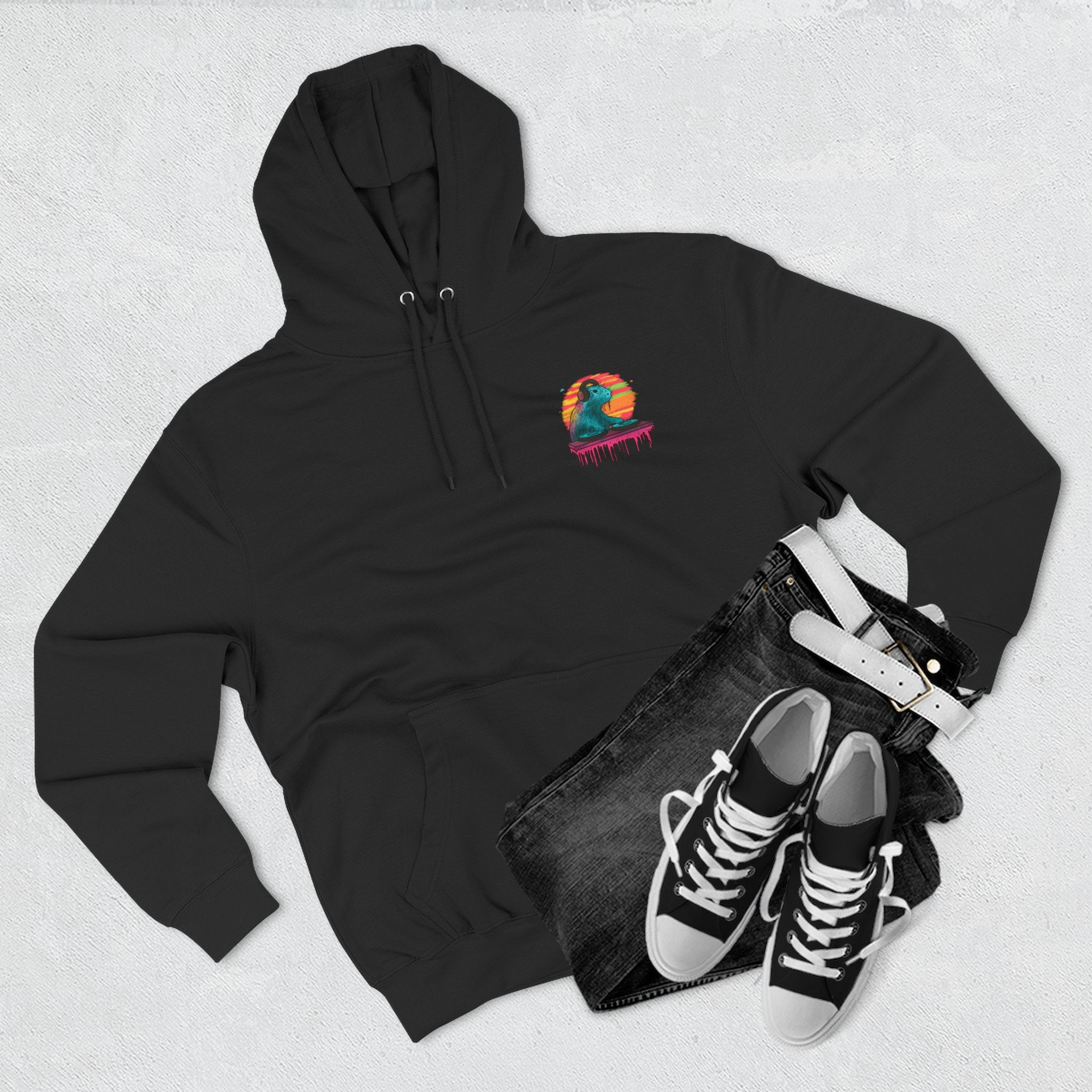 DJ Capybara - Lane Seven Premium Fleece Adult Hoodie