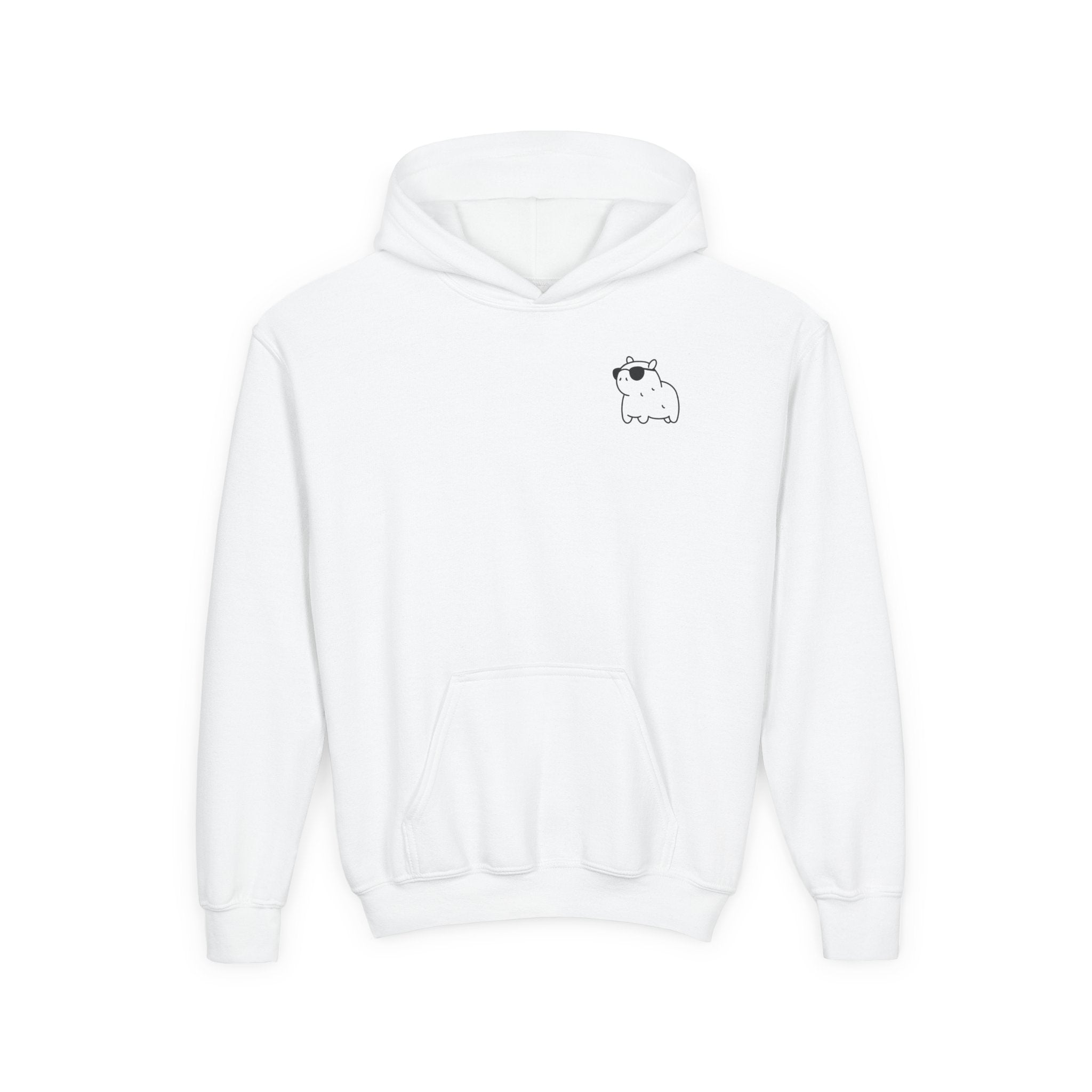 Kawaii Style No Cap, Just Capybara Kids Hoodie