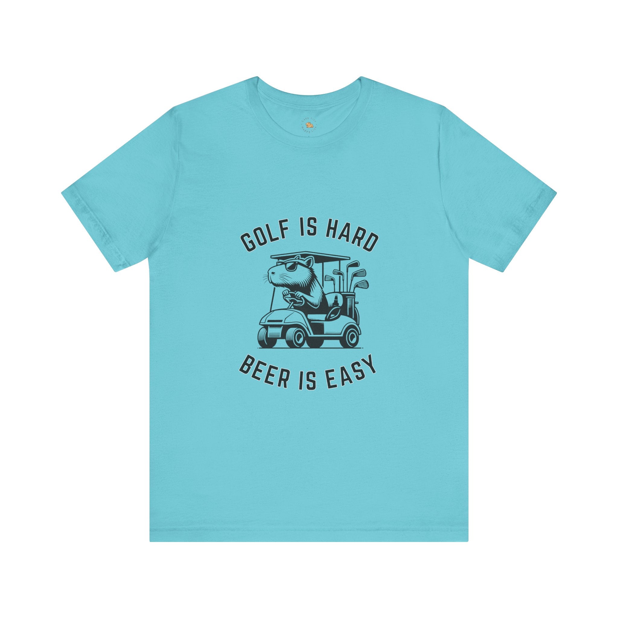 Golf is Hard, Beer is Easy - Unisex Jersey Tee