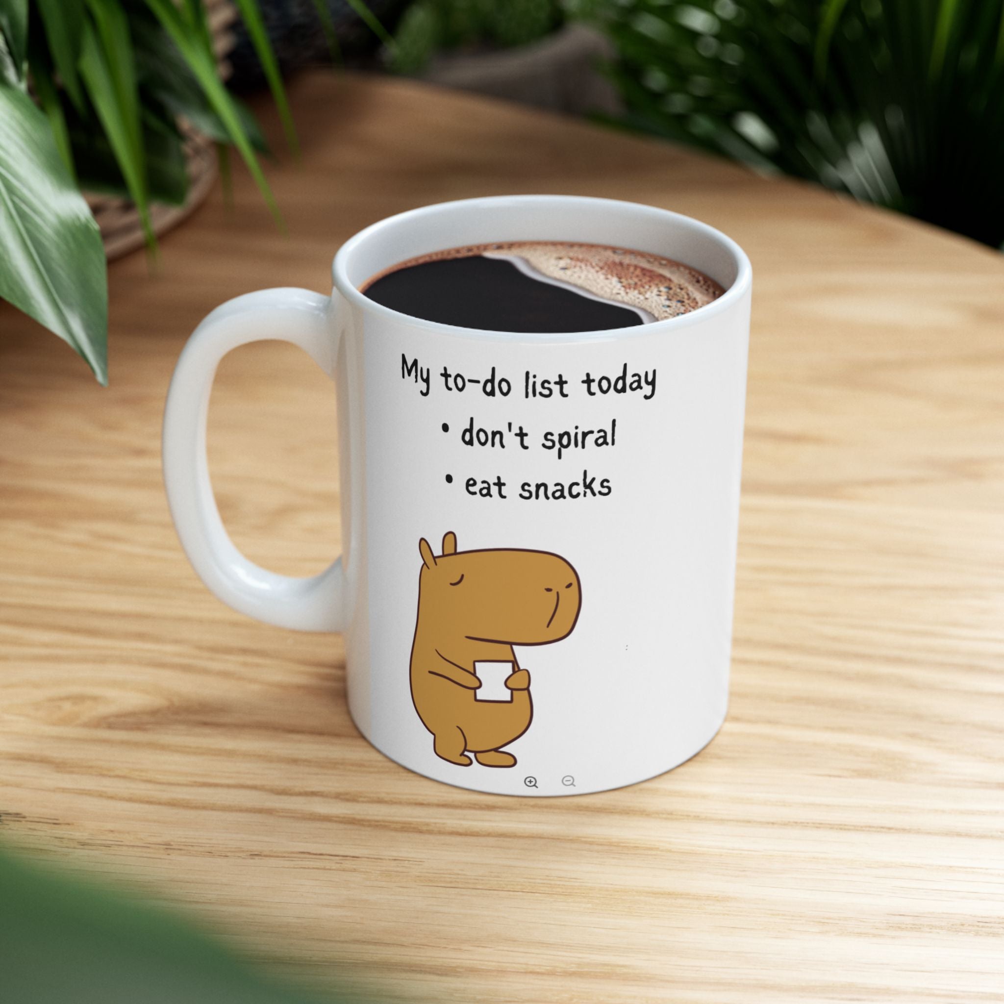 "My to-do list" Capybara Productivity Humor Coffee Mug