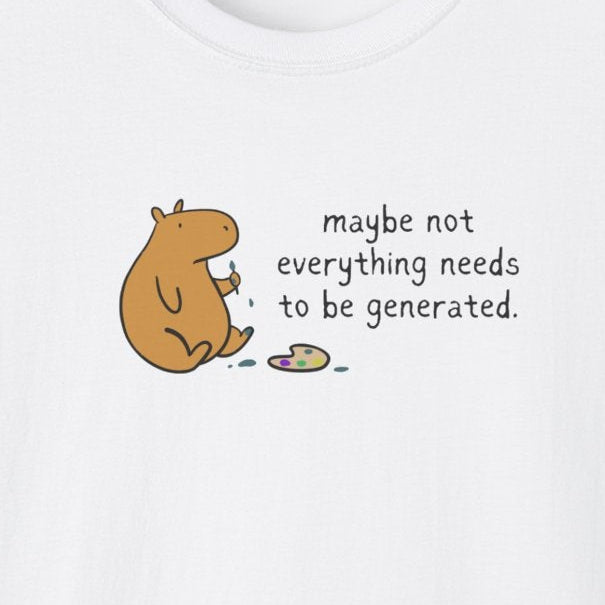 Maybe Not Everything Needs to Be Generated Capybara Softstyle Tee