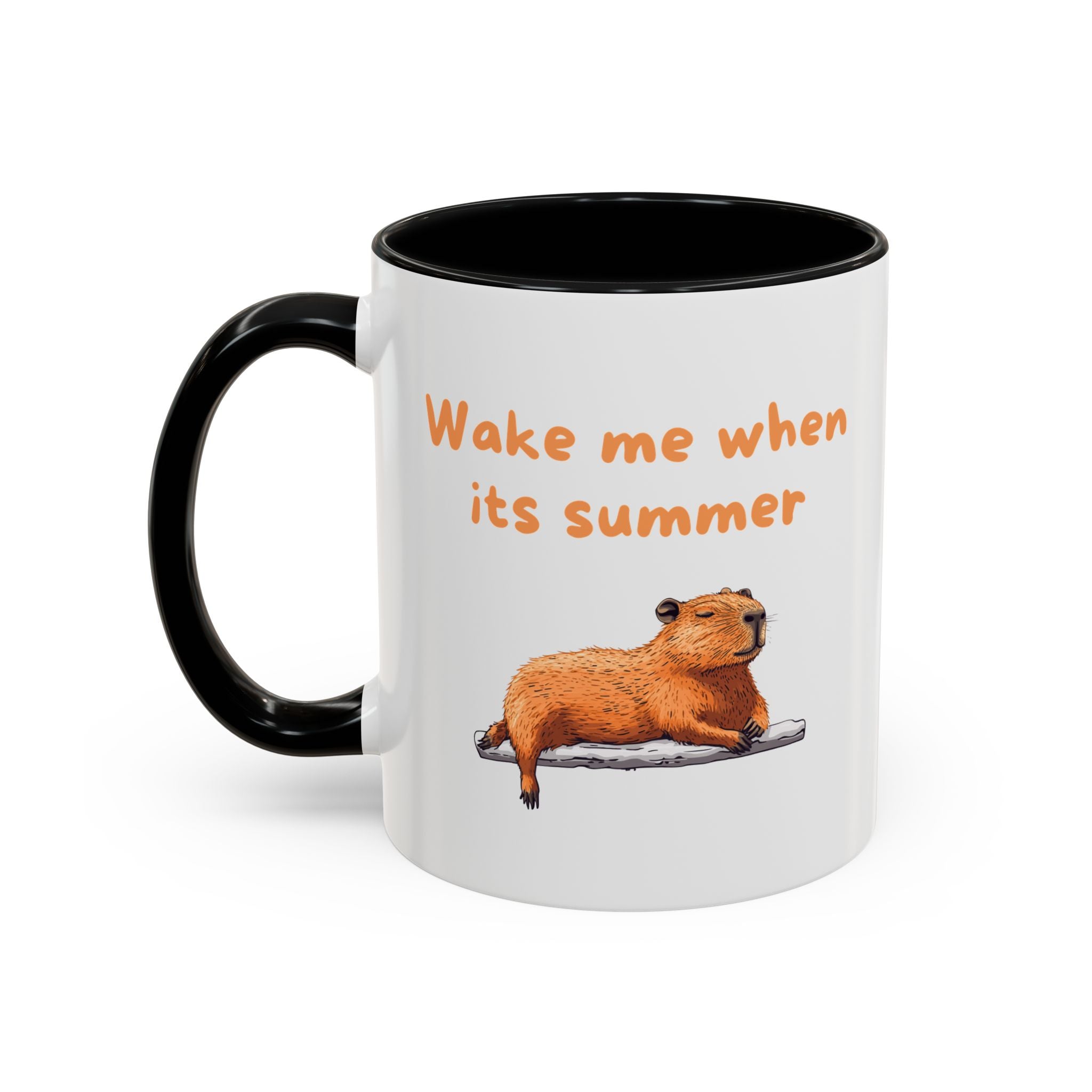 Wake Me When It's Summer - Fun Accent Coffee Mug