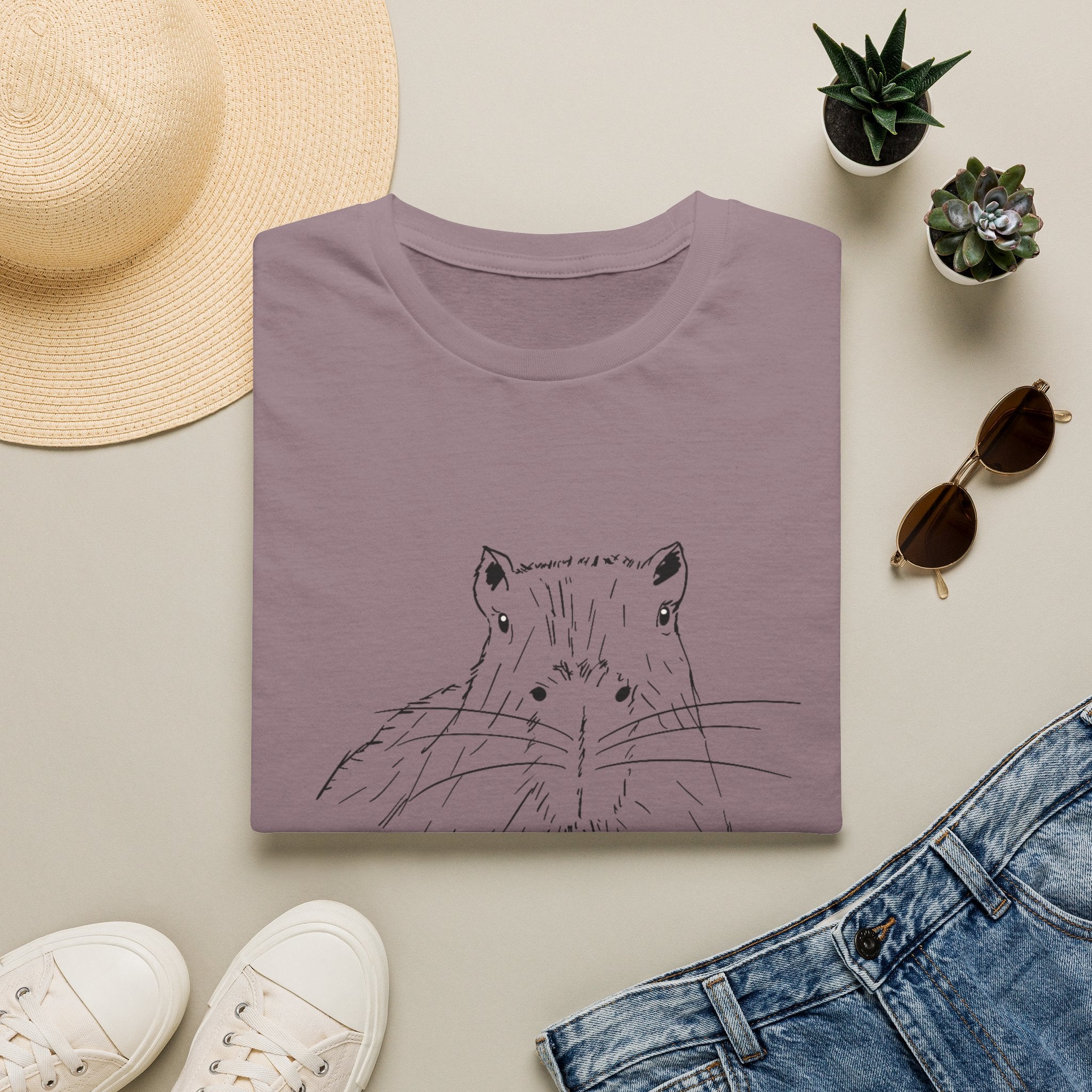 "You gonna finish that?" Capybara Leftover Lover Softstyle Adult Tee