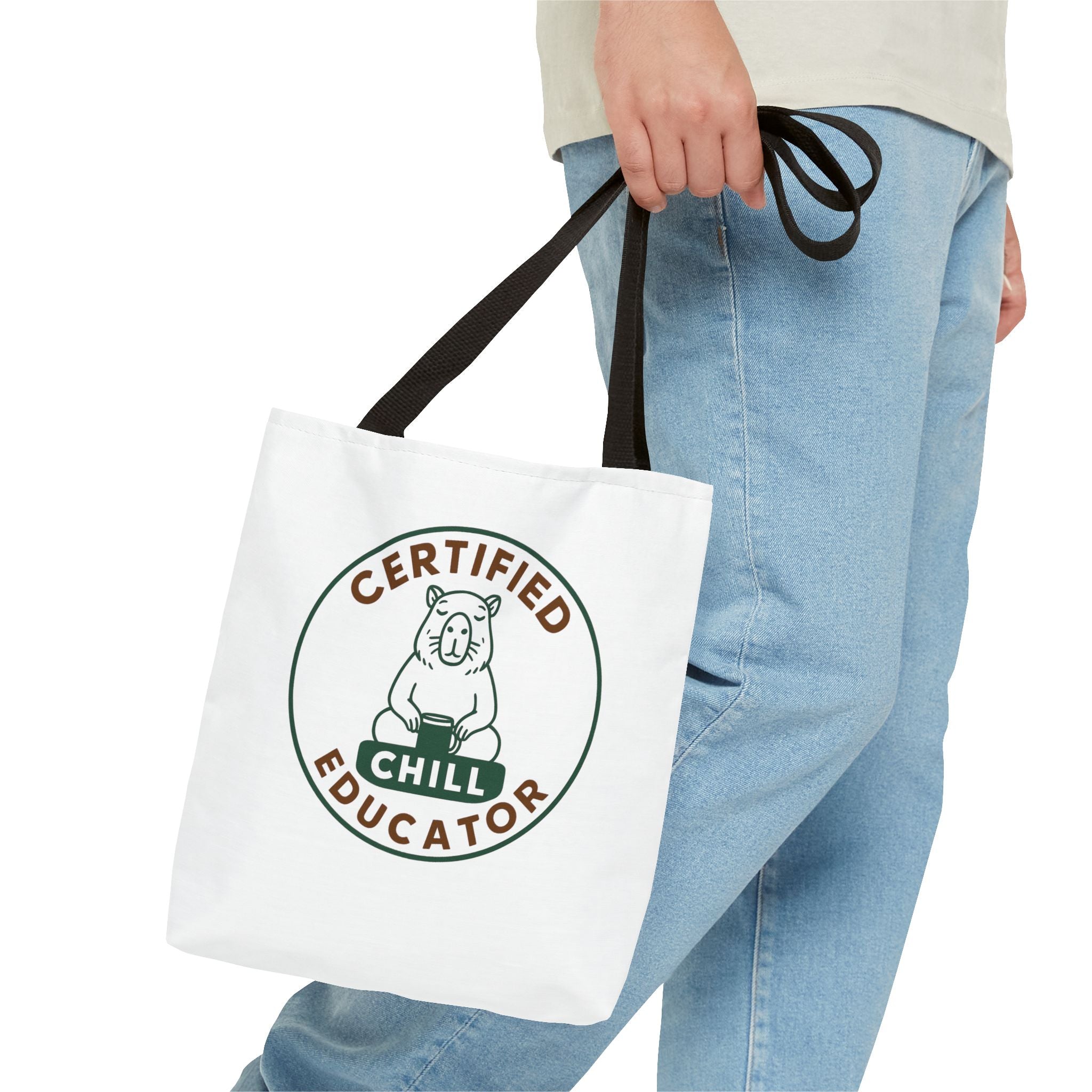 Certified Chill Educator Capybara - Teacher Tote Bag