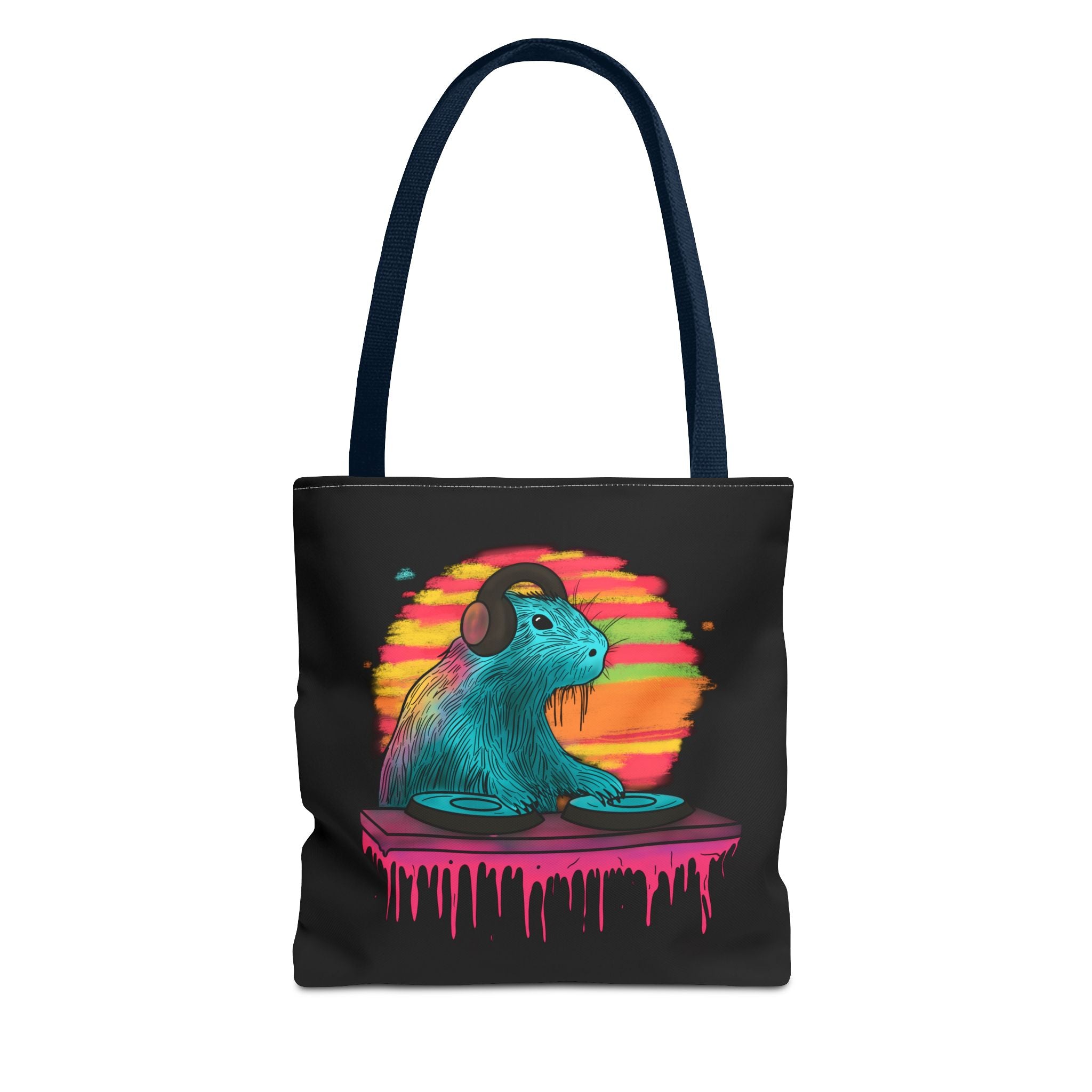DJ Capybara Music Lover Canvas Tote Bag