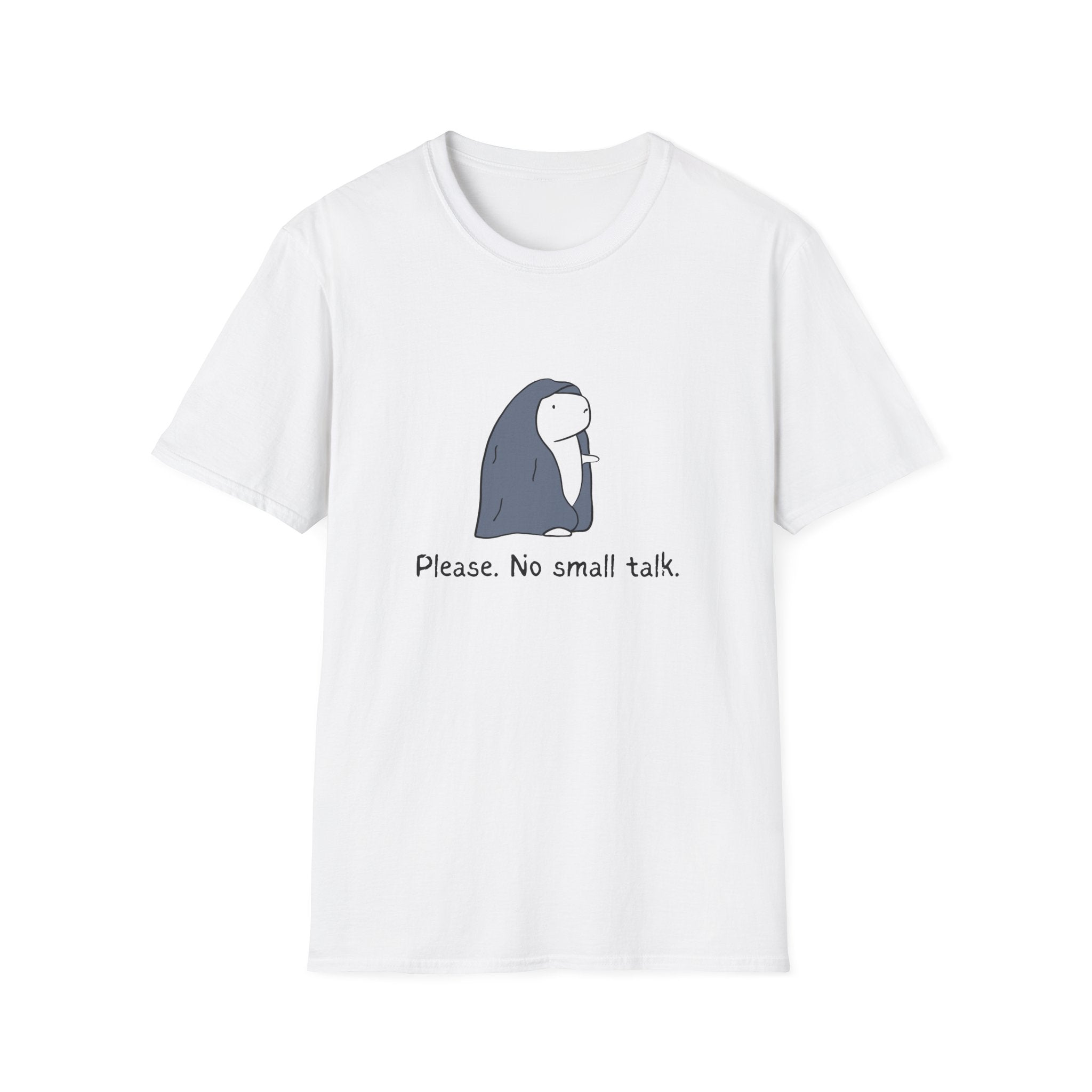 Funny Introvert Tee - "Please. No Small Talk." Capybara Shirt
