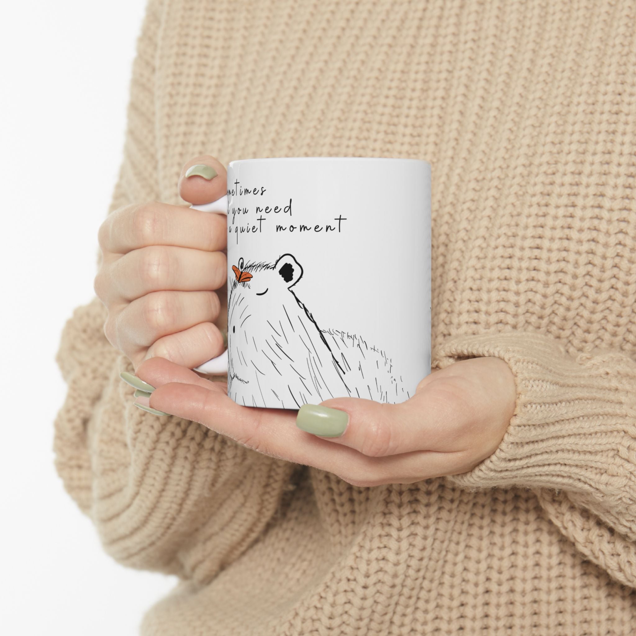 Sometimes All You Need Is a Quiet Moment Capybara Mug